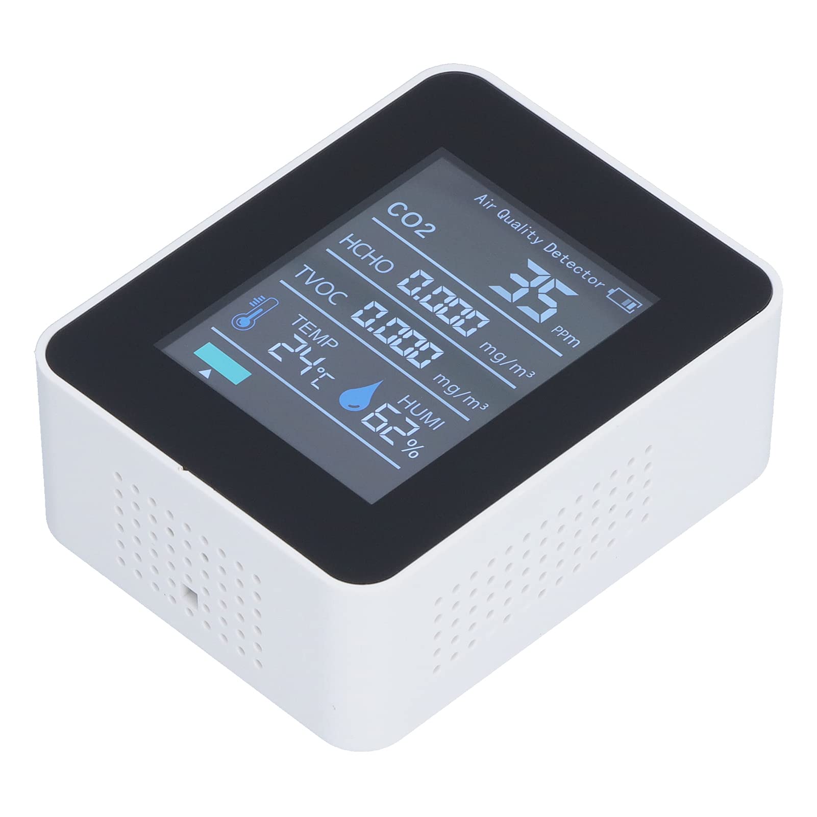 Smart Mold Detector & Humidity Temperature Sensor - Home Mold Test Kit with Alarm for Bedroom, Bathroom & Basement (White) | Prevent Mold Growth & Monitor Indoor Air Quality