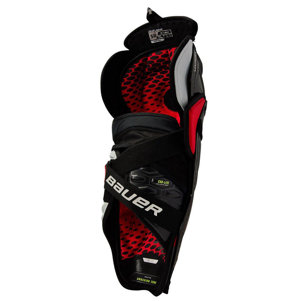 Bauer Vapor HyperLite Senior Ice Hockey Shin Guards - Lightweight Protective Gear for Hockey Players - Perfect for Games, Practice & Training Sessions