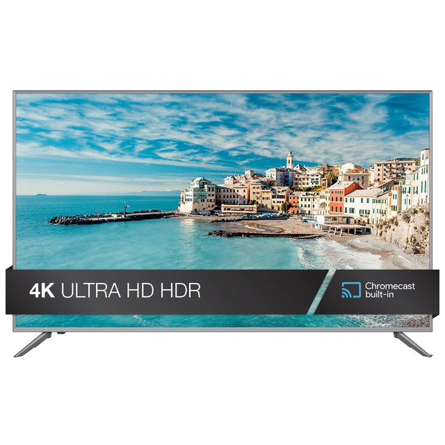 JVC 55-Inch Class 4K Ultra HD Smart LED TV with HDR, Built-in Chromecast & Voice Control (Model LT-55MA875) - Perfect for Home Theater, Gaming & Streaming Netflix, Disney+