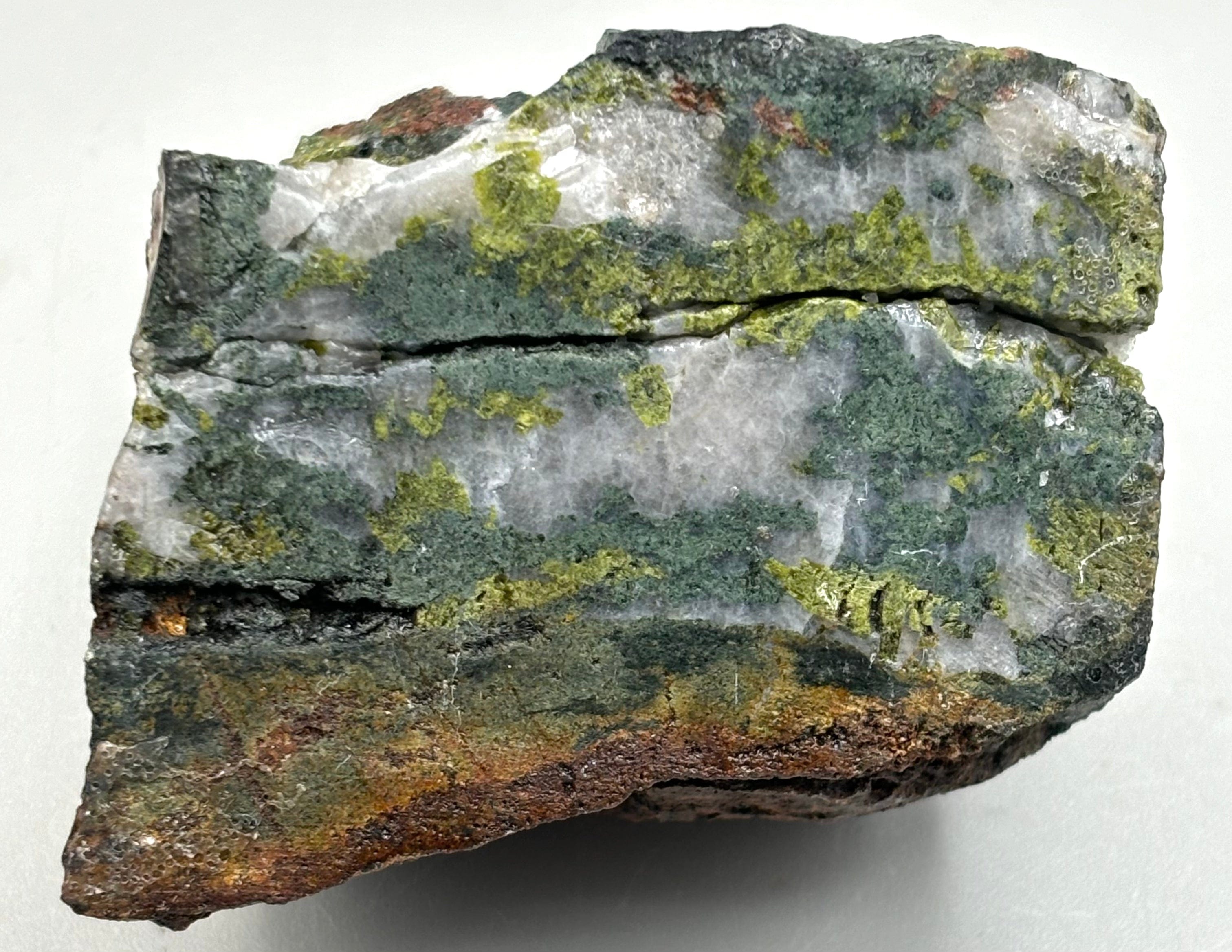 Natural Andradite Garnet & Epidote in Skarn - Rare Mineral Specimen for Collectors, Jewelry Making & Metaphysical Healing