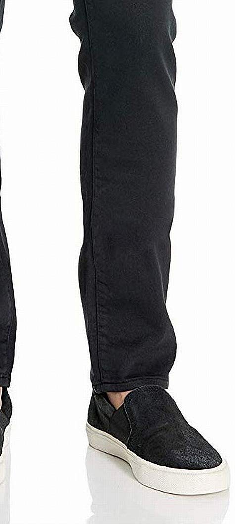 John Varvatos Men's Bowery Slim Fit Straight Leg Knit Jean - Premium Stretch Denim Pants for Casual & Business Wear - Perfect for Office, Date Night & Weekend Outings