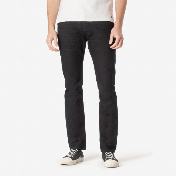 Iron Heart IH-555s 14oz Selvedge Denim Jeans - Super Slim Cut in Black (142 BB) | Premium Raw Denim for Men | Perfect for Urban Wear & Motorcycle Riding
