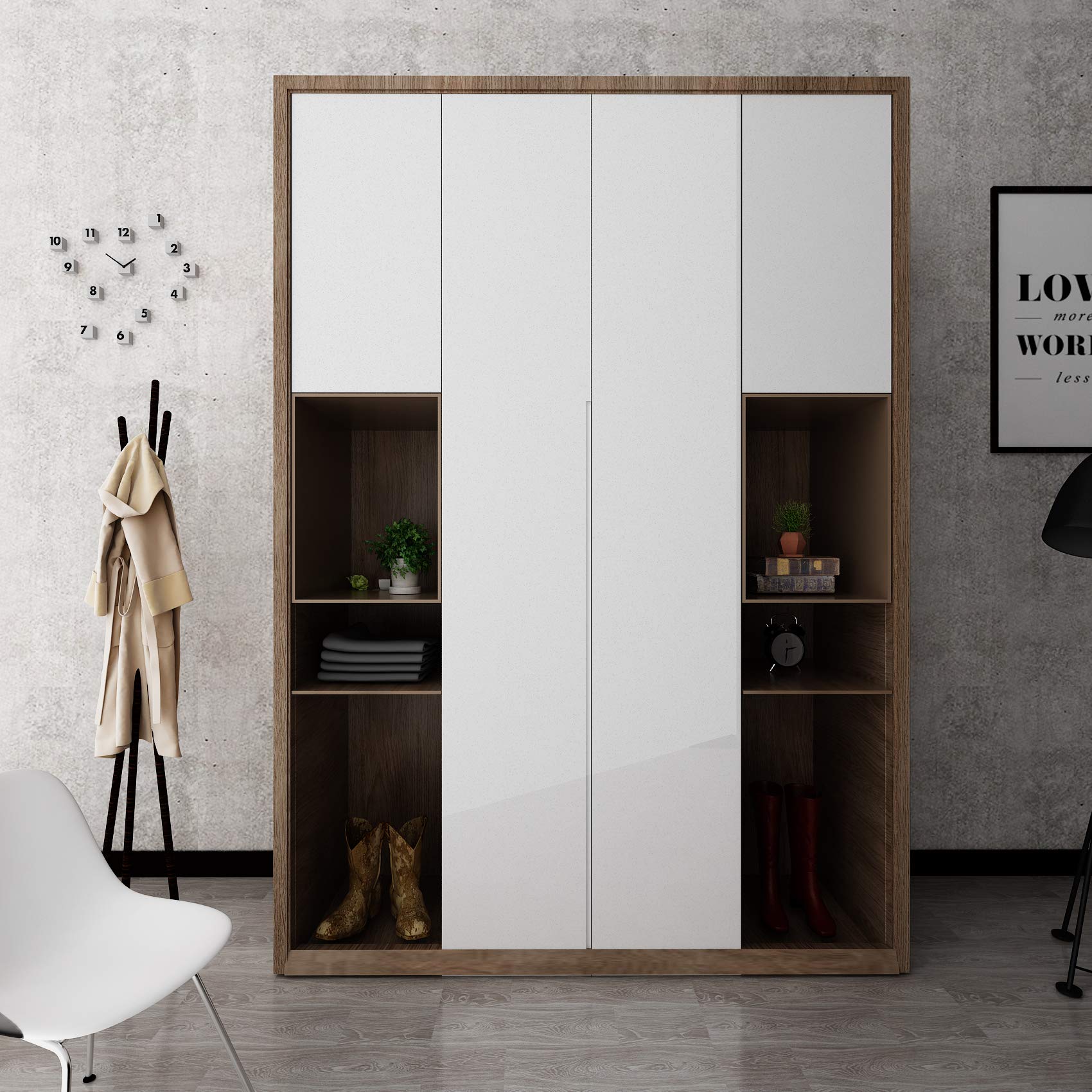 VEELIKE White Contact Paper 15.74x354.33 Inches - Removable Glossy Glitter Wallpaper Peel and Stick - Self Adhesive Wall Covering for Bathroom, Bedroom, Kitchen Cabinets, Countertops & Furniture Décor - Perfect for Home Renovation, DIY Projects & Temporary Decor