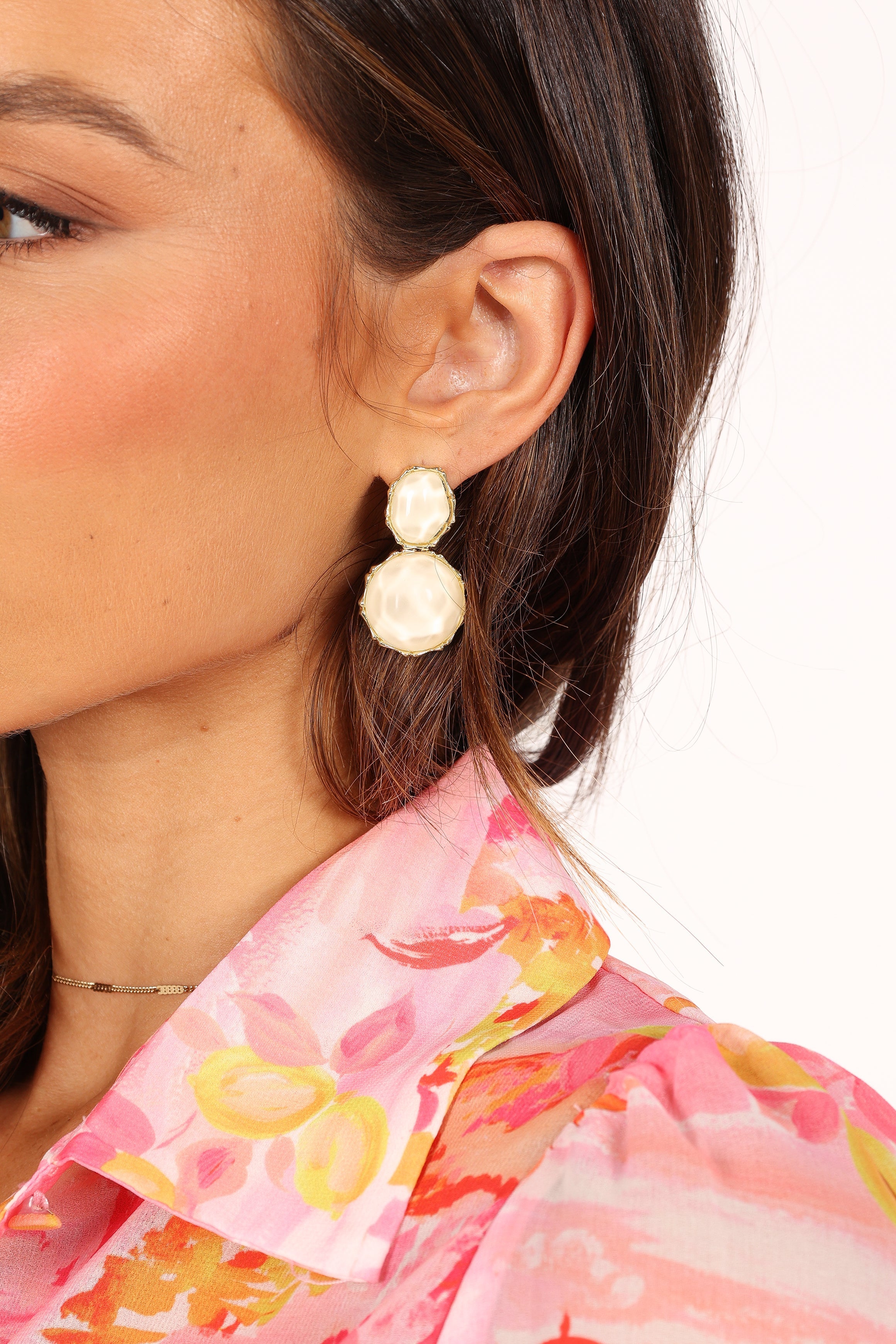 Aquelle Elegant White Statement Earrings for Women - Perfect for Weddings, Parties & Special Occasions