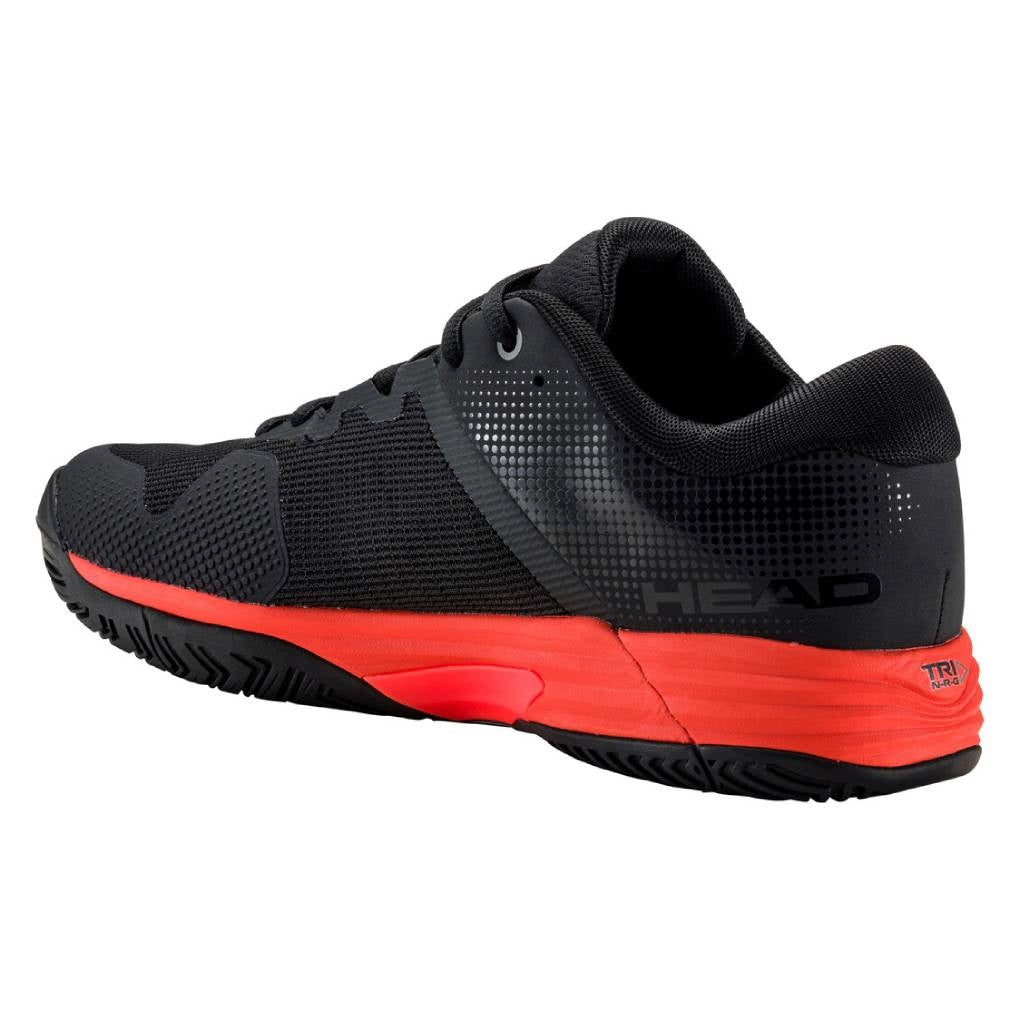 Head Revolt Evo 2.0 Women's Pickleball Shoes - Lightweight Tennis Shoes for Women with Cushioned Support | Black/Fiery Coral | Perfect for Court Sports, Gym Workouts & Casual Wear