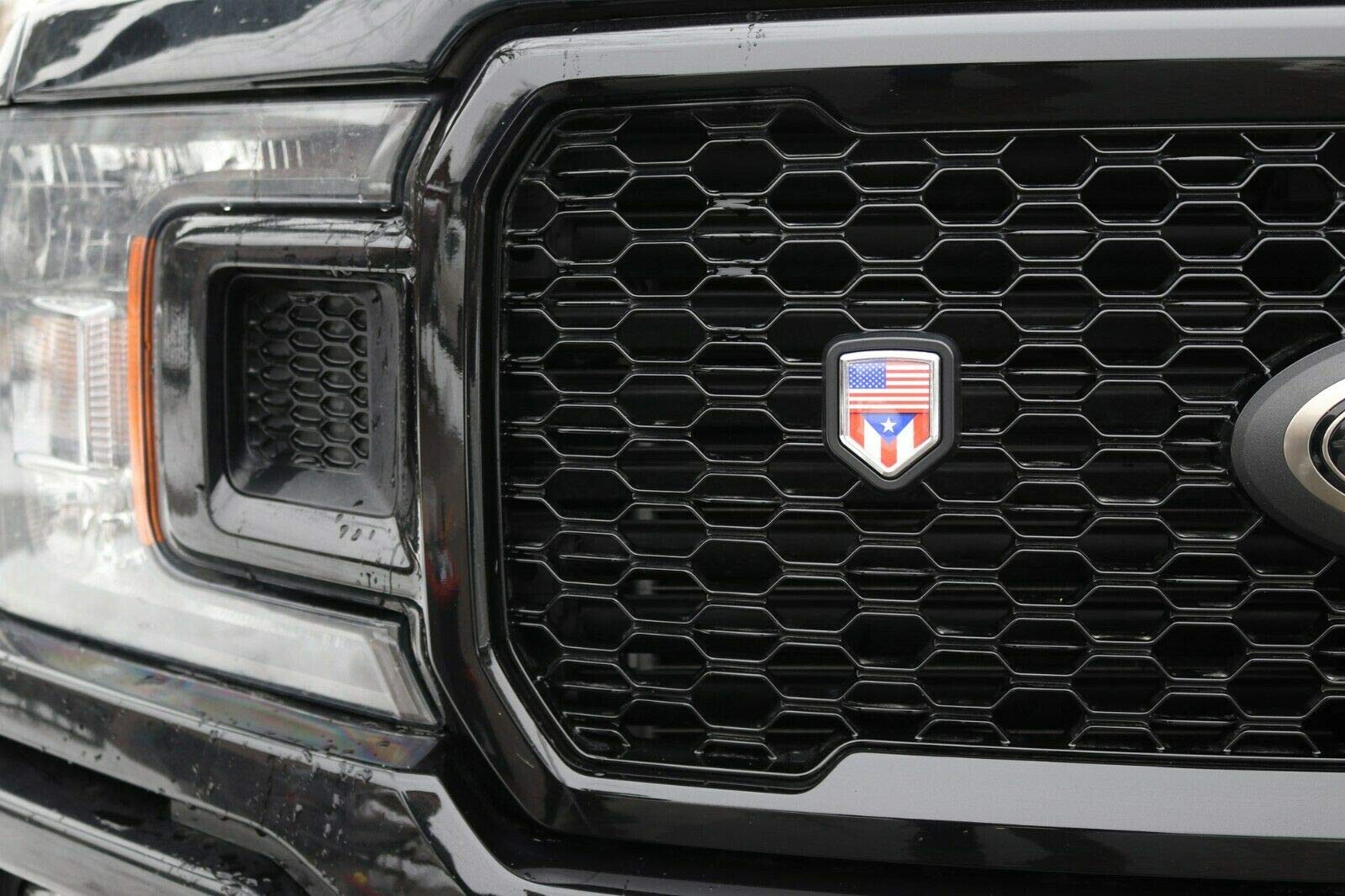 Don't Tread on Me Flag Chrome Emblem 2.6x3.1