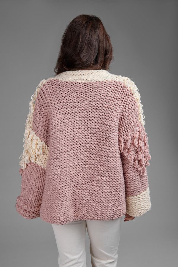 Chunky Fringed Cardigan Sweater for Women - Soft Oversized Knit Open Front Long Sleeve Wrap Cover Up - Perfect for Fall, Winter, and Cozy Home Wear