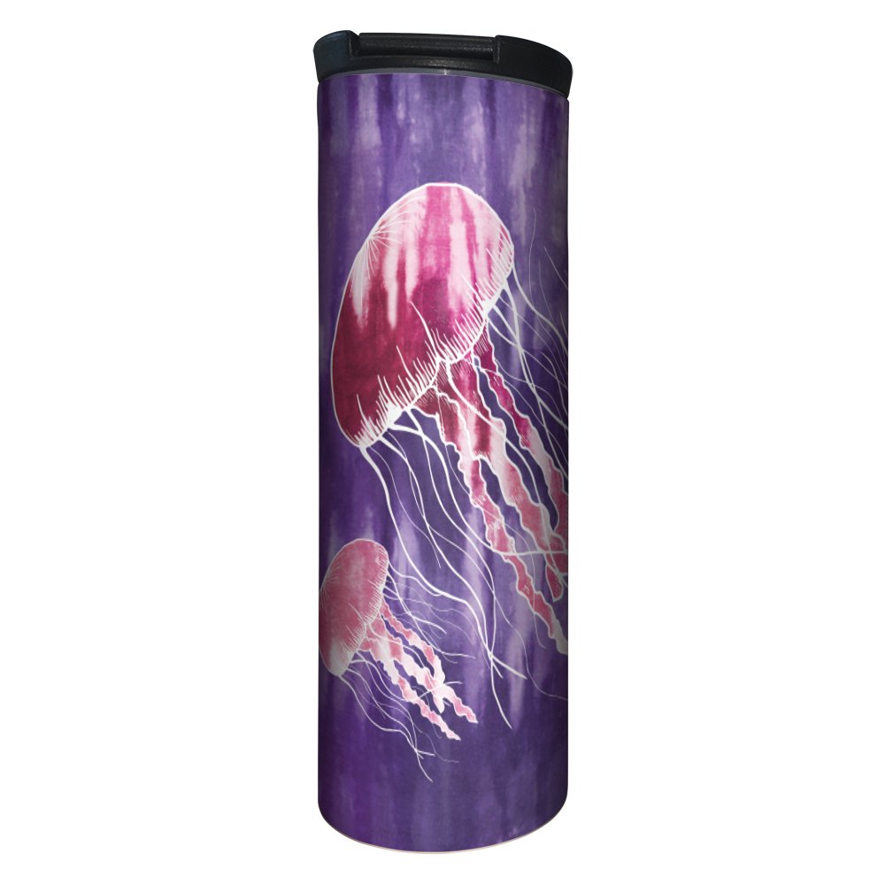 Tree-Free Greetings Barista Tumbler | 17oz Vacuum Insulated Stainless Steel Travel Mug | Tie Dye Jelly Design | Perfect for Coffee, Tea & Cold Drinks | Ideal for Office, Commuting & Outdoor Adventures