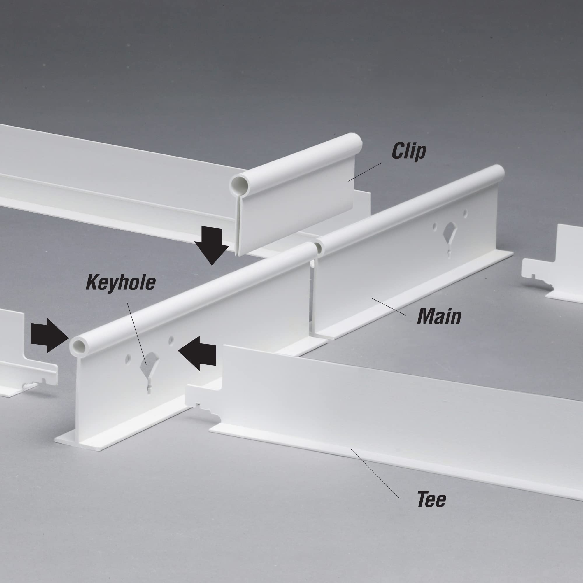 100 sq. ft. White Suspended Ceiling Kit - Easy Drop Ceiling Installation for Basement, Office & Commercial Spaces | Lightweight & Durable Grid System