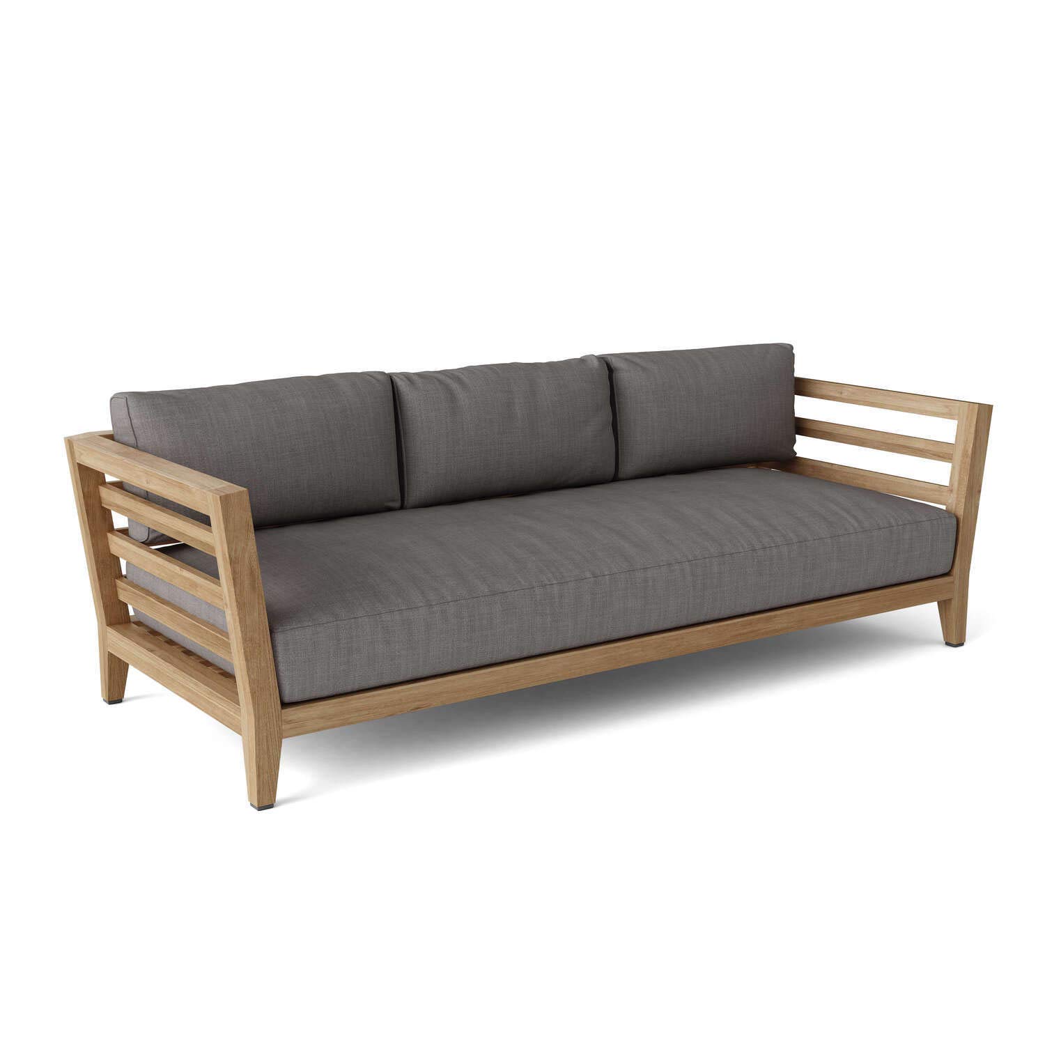 Anderson Teak DS-833 Cordoba 3-Seater Outdoor Bench Sofa in Golden Honey Teak - Perfect for Patio, Garden, Poolside & Backyard Relaxation