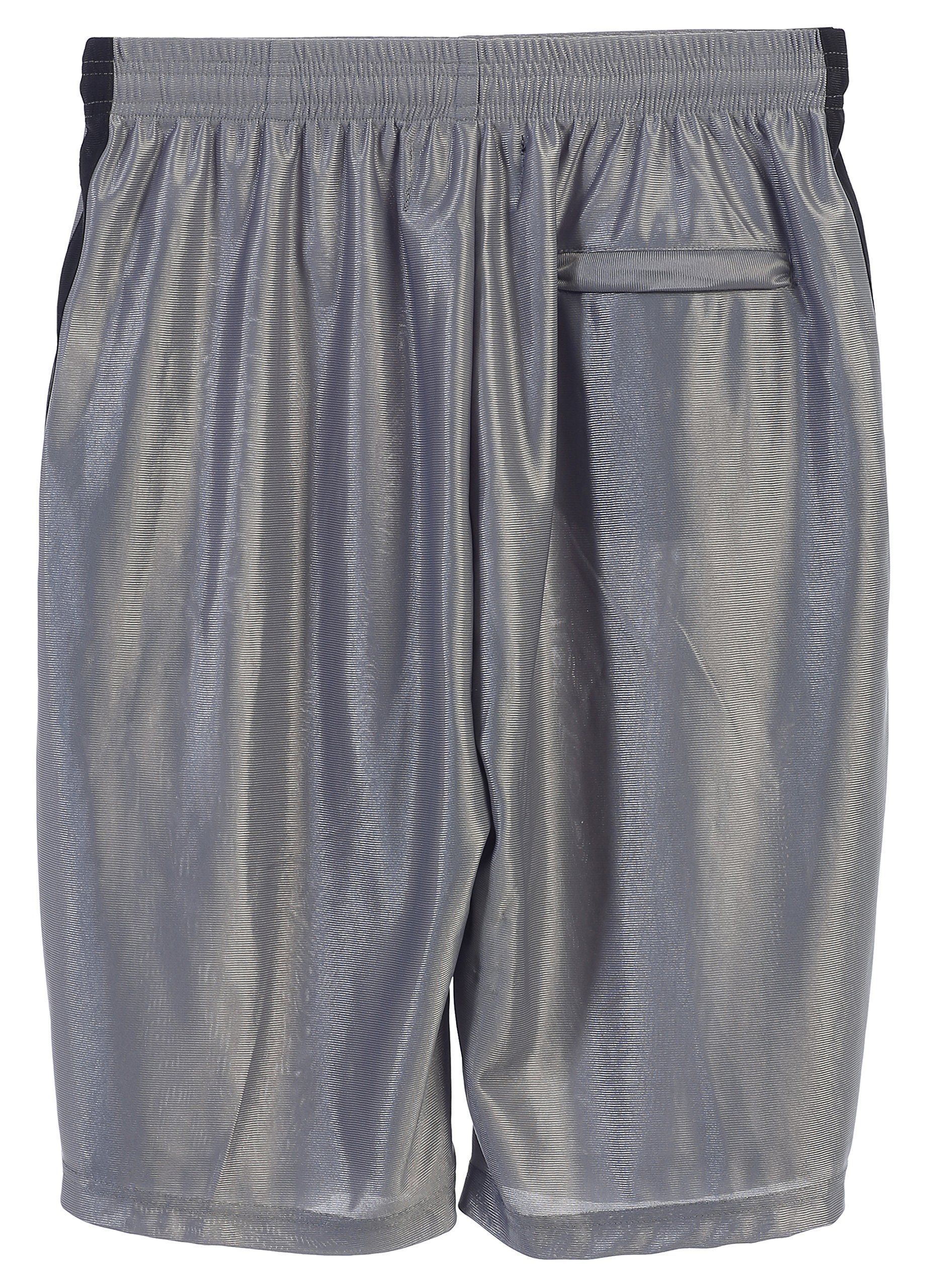 Gioberti Men's Athletic Basketball Shorts - Elastic Waistband, Breathable Fabric for Sports & Casual Wear - Perfect for Basketball, Gym, Running, and Everyday Comfort