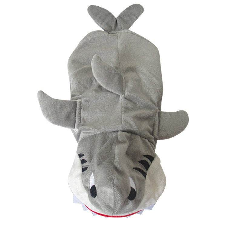 Soft & Warm Shark Costume for Dogs & Cats - Perfect for Halloween, Christmas & Pet Parties