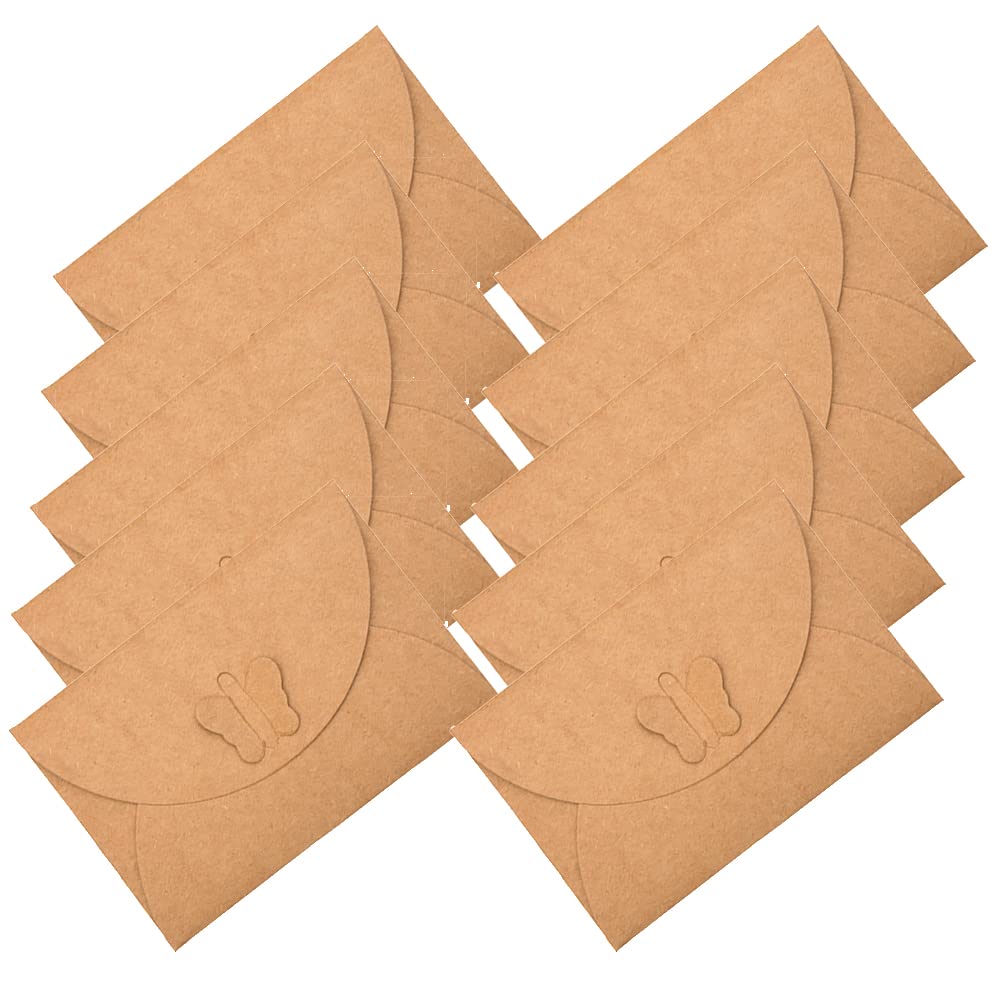 50 Pcs Vintage Kraft Paper Envelopes - Thanksgiving, Wedding, Birthday, Christmas & Valentine's Day Gift Card Holders - Perfect for Party Invitations, Business Cards & Small Gifts