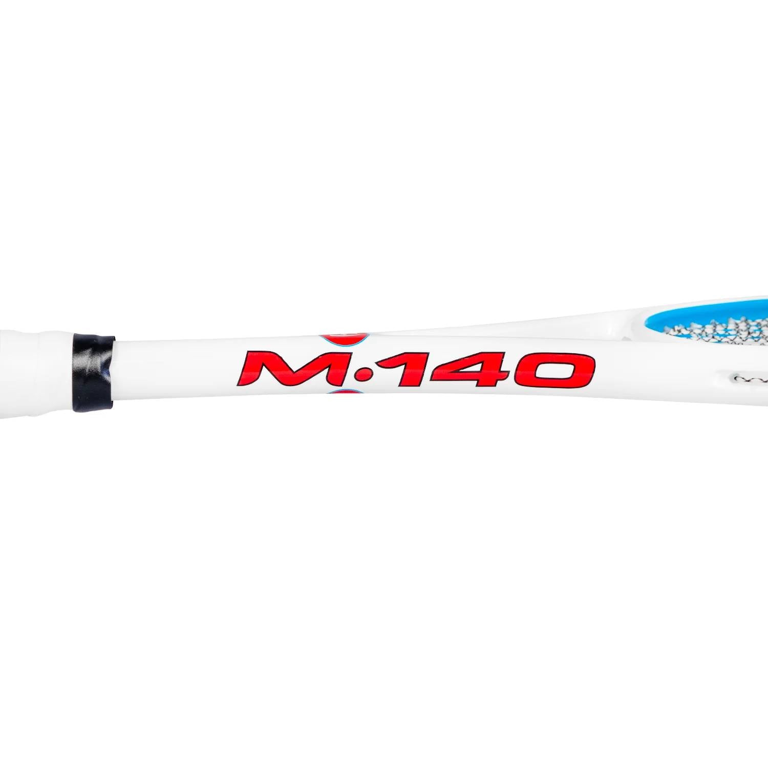 Harrow M 140 Squash Racket - Premium Demo Rental (White/Red/Blue) | Lightweight & Durable for Competitive Play & Training | Perfect for Club Players & Beginners