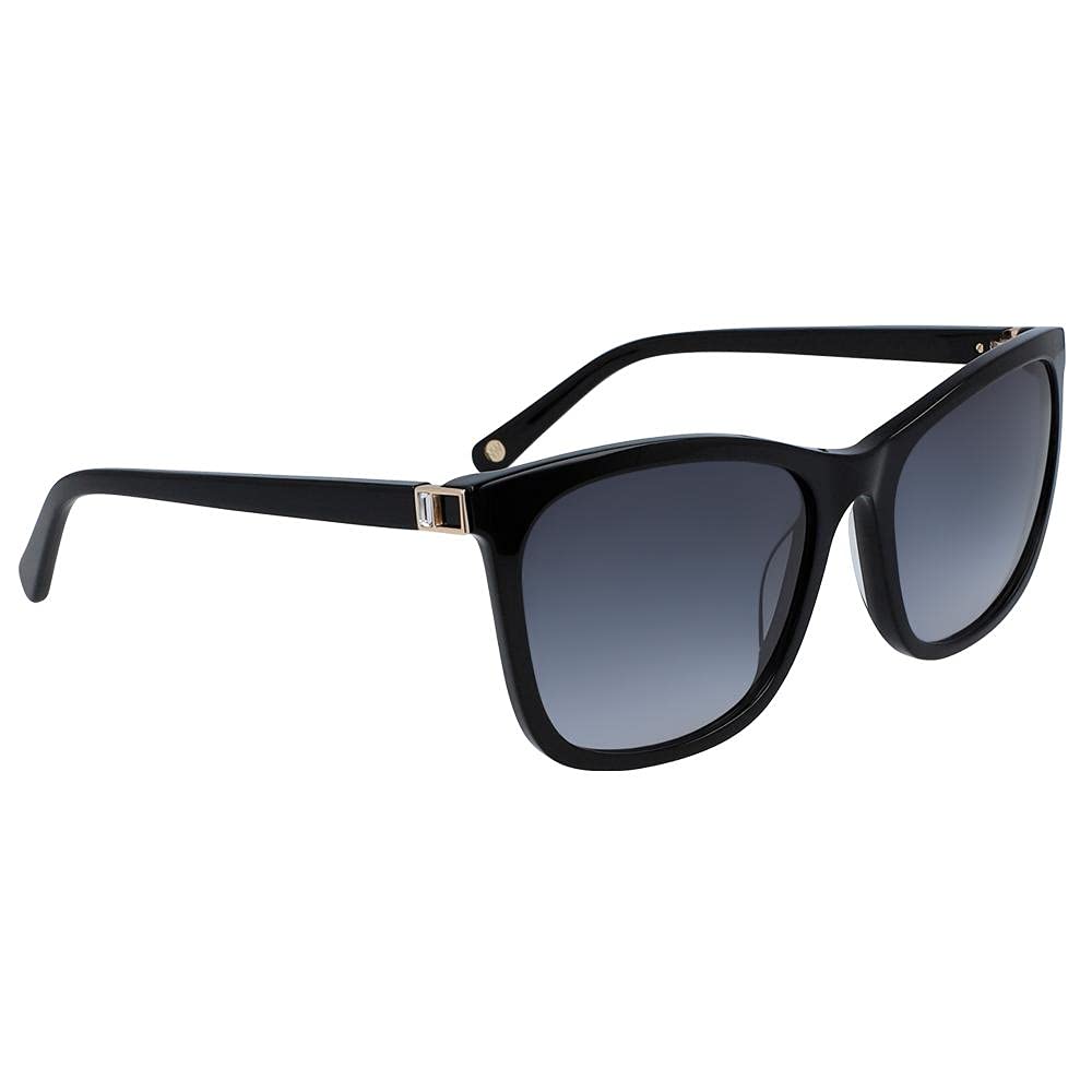 Nine West NW 637 S 001 Black Polarized Sunglasses for Women - UV Protection Fashion Shades for Driving, Beach & Outdoor Activities