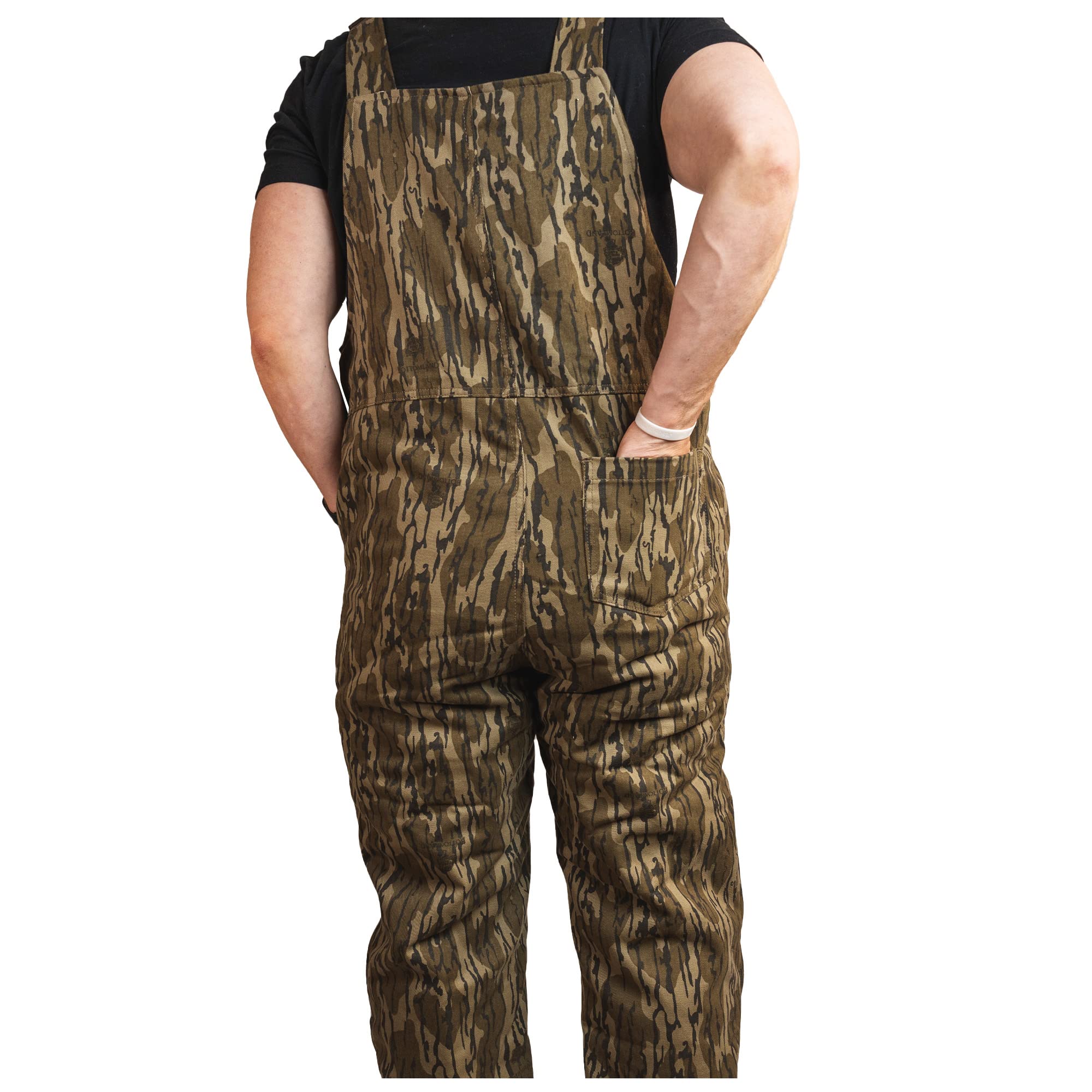 Men's Insulated Camo Hunting Bib Overalls - Ultra-Quiet Adjustable Cold Weather Coveralls for Outdoor Hunting & Ice Fishing | Waterproof & Windproof Winter Workwear