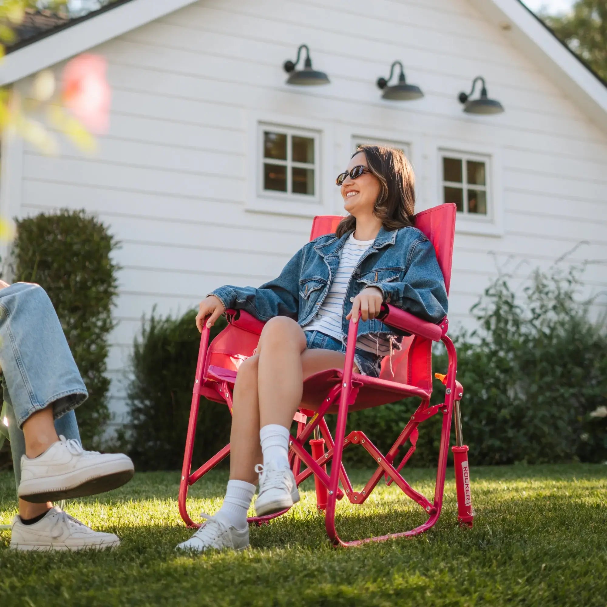 Stowaway Rocker™ - Compact Folding Rocking Chair for Camping, Travel & Small Spaces - Portable Outdoor Rocker for Patio, RV, Apartment & Nursery - Lightweight & Easy to Store