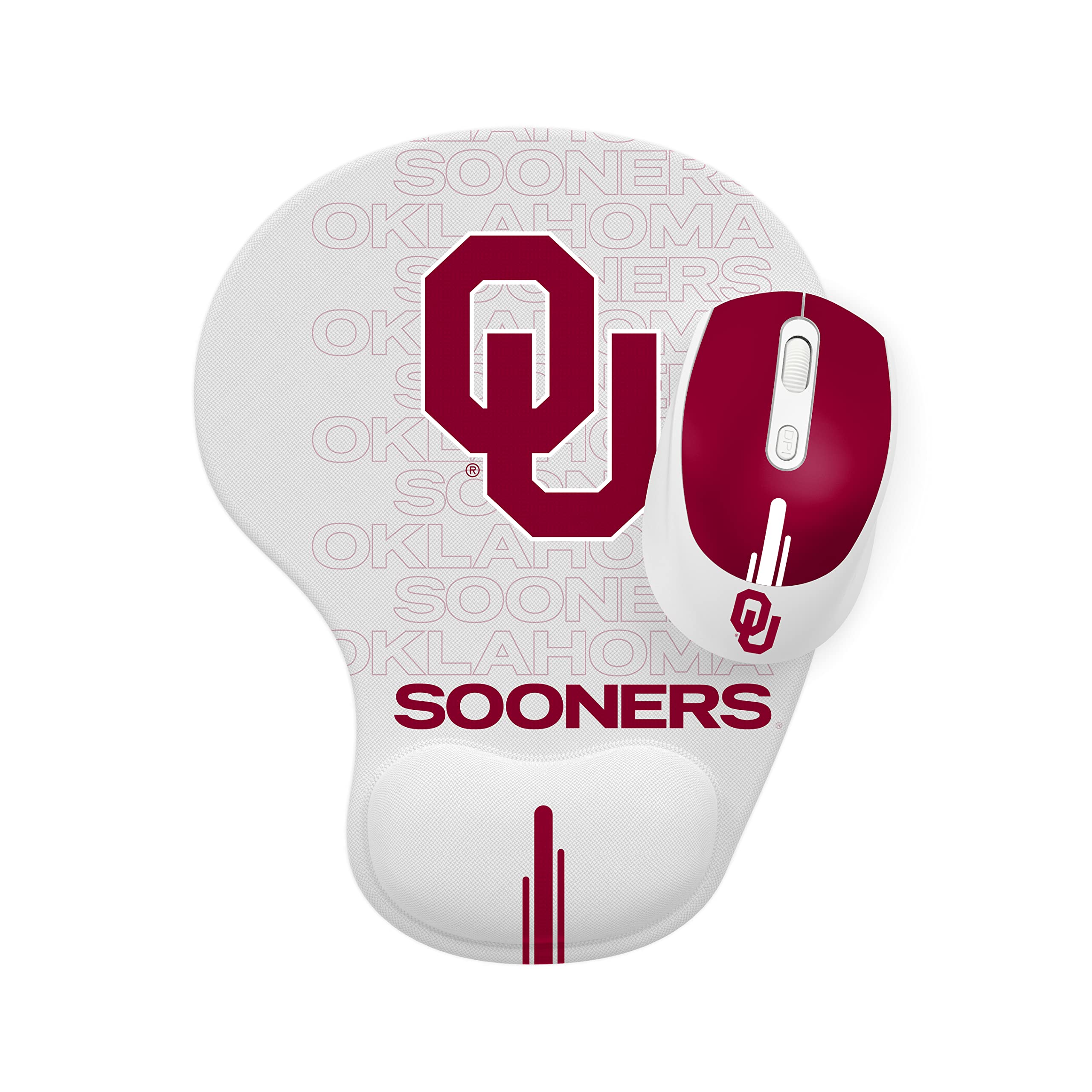 SOAR NCAA Unisex Wireless Mouse with Mouse Pad - Ergonomic Gaming & Office Use for PC, Laptop, Mac - Perfect for College Students & Sports Fans