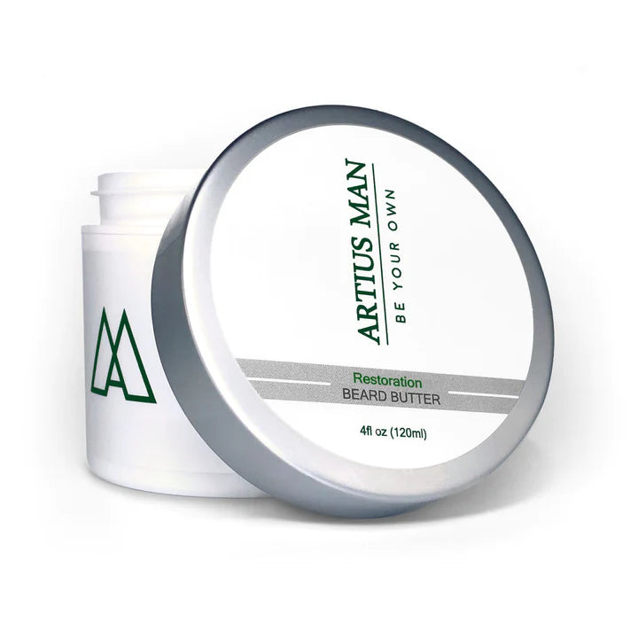 Artius Man Beard Butter - Natural Beard Softener & Conditioner for Men - Hydrating & Restoring Beard Care - Perfect for Daily Grooming & Styling