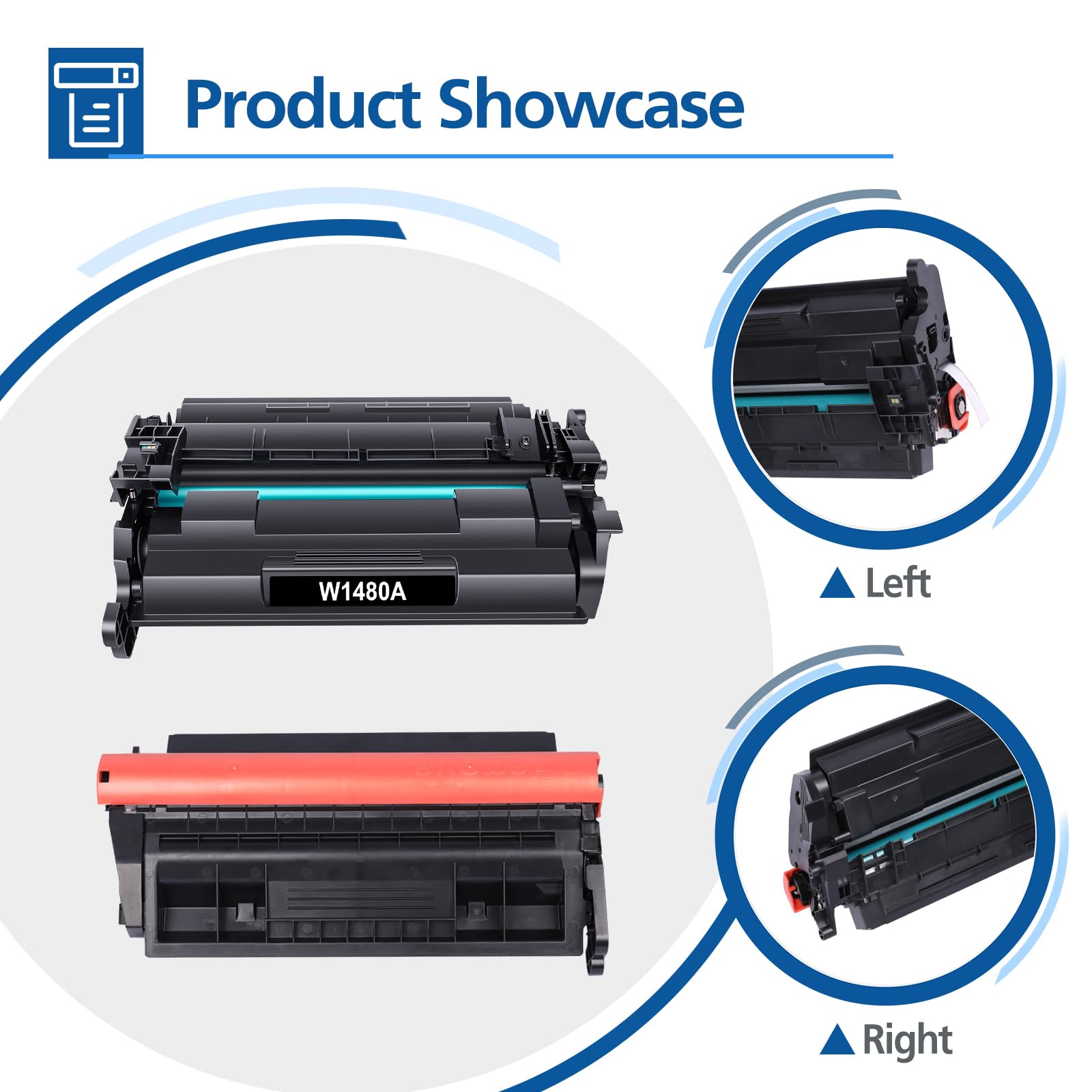 High Yield 148A Black Toner Cartridge 2-Pack (with Chip) - Compatible Replacement for HP 148A/148X/W1480A/W1480X - Works with HP LaserJet Pro 4001dw/4001dn/4001n/MFP 4101fdw/4101fdn Printers - Ideal for Office Printing & High Volume Documents