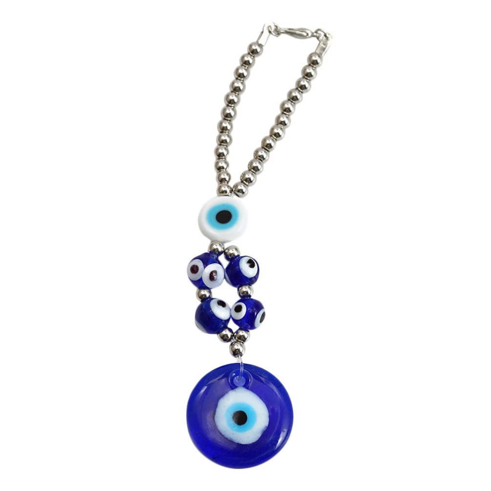 Bestoyard Turkish Evil Eye Keychain - Hamsa Hand Car Keychain & Bag Pendant, Blue Glass Amulet Charm for Protection, Blessing Gift for Home, Office, Travel & Wall Decor