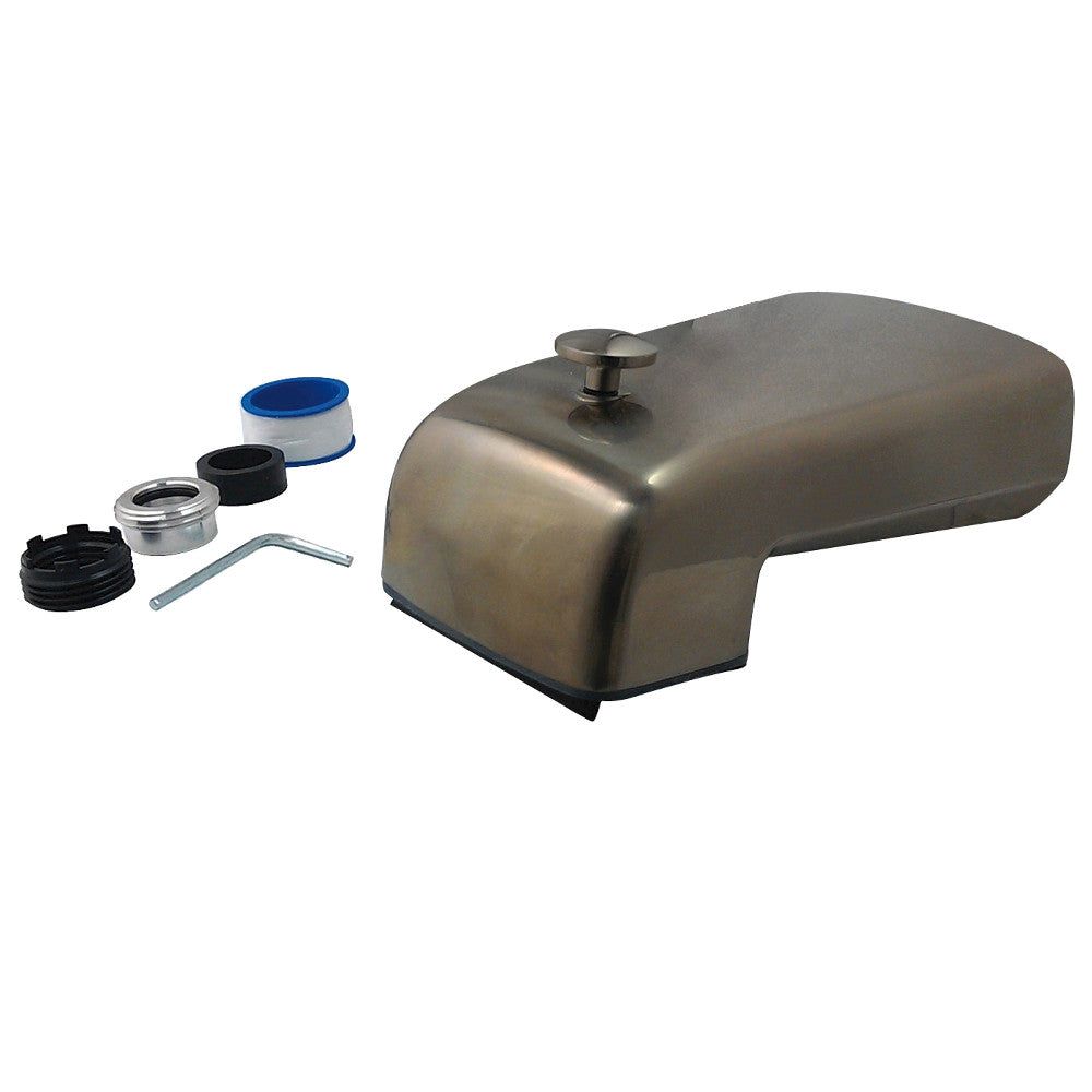 Kingston Brass K1293A1 Universal Diverter Tub Spout - Polished Chrome Finish for Bathroom Faucet Replacement & Shower Installation