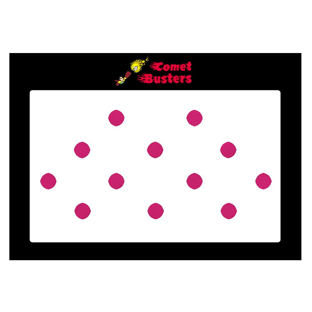 Comet Busters 6mm Round Hot Pink Velvet Bindi (BIN859) - Perfect for Indian Weddings, Festivals & Cultural Events