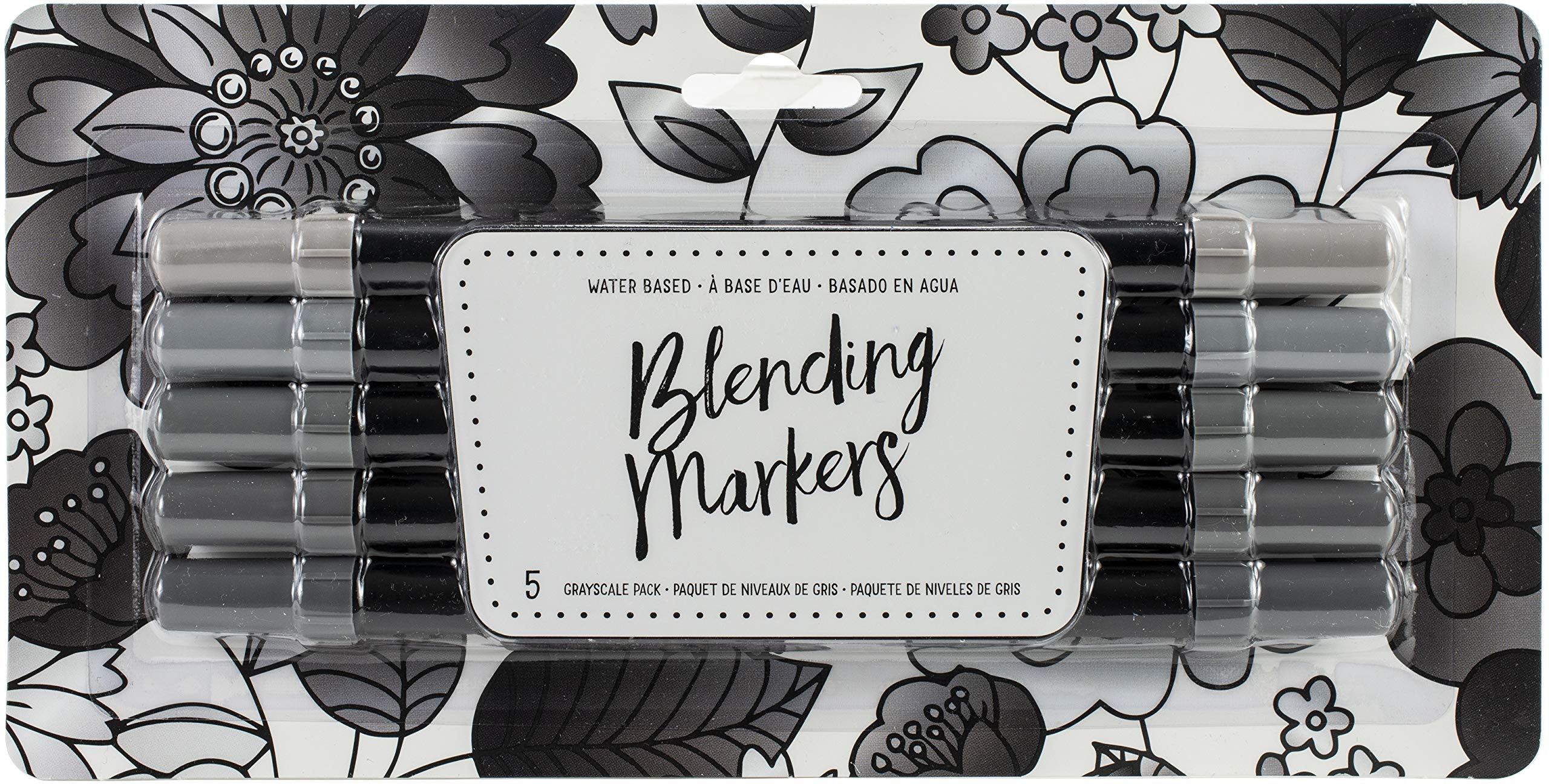 American Crafts Greyscale Blending Markers - Premium Alcohol-Based Art Markers for Sketching, Illustration & Adult Coloring Books | Perfect for Artists, Designers & Craft Enthusiasts