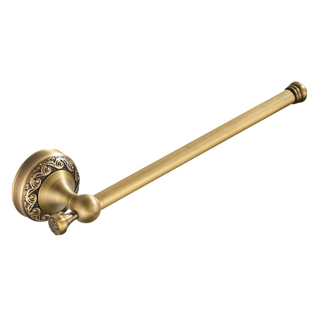 Single Brass Towel Stand - Portable & Durable Home Bathroom Organizer | Perfect for Bathrooms, Kitchens, and Spas