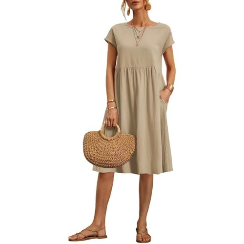 Khaki Midi Dress
