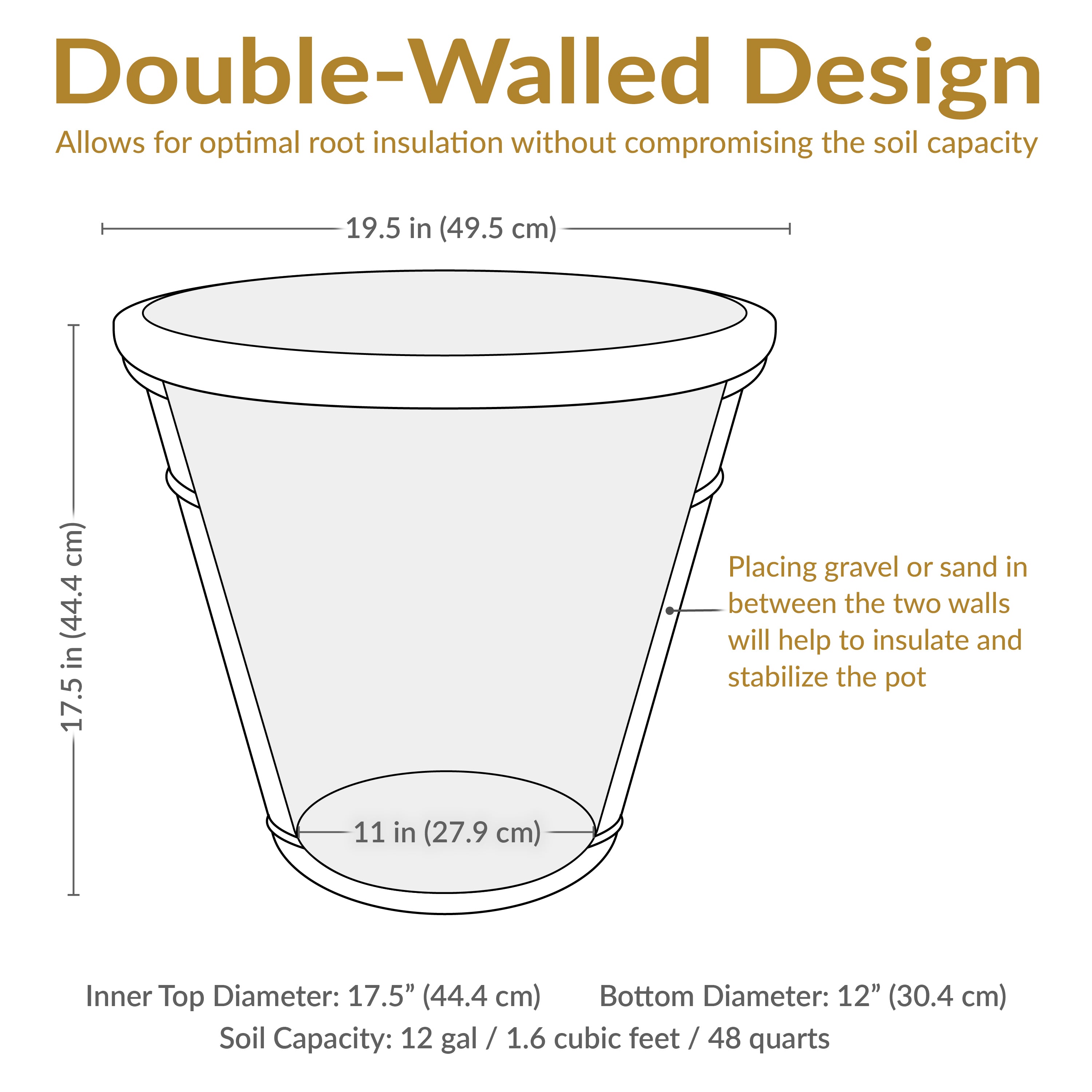 Sunnydaze Arabella Polyresin Outdoor Flowerpot Planter - Decorative Garden Planter for Patio, Porch & Yard - Weather-Resistant & Durable Design