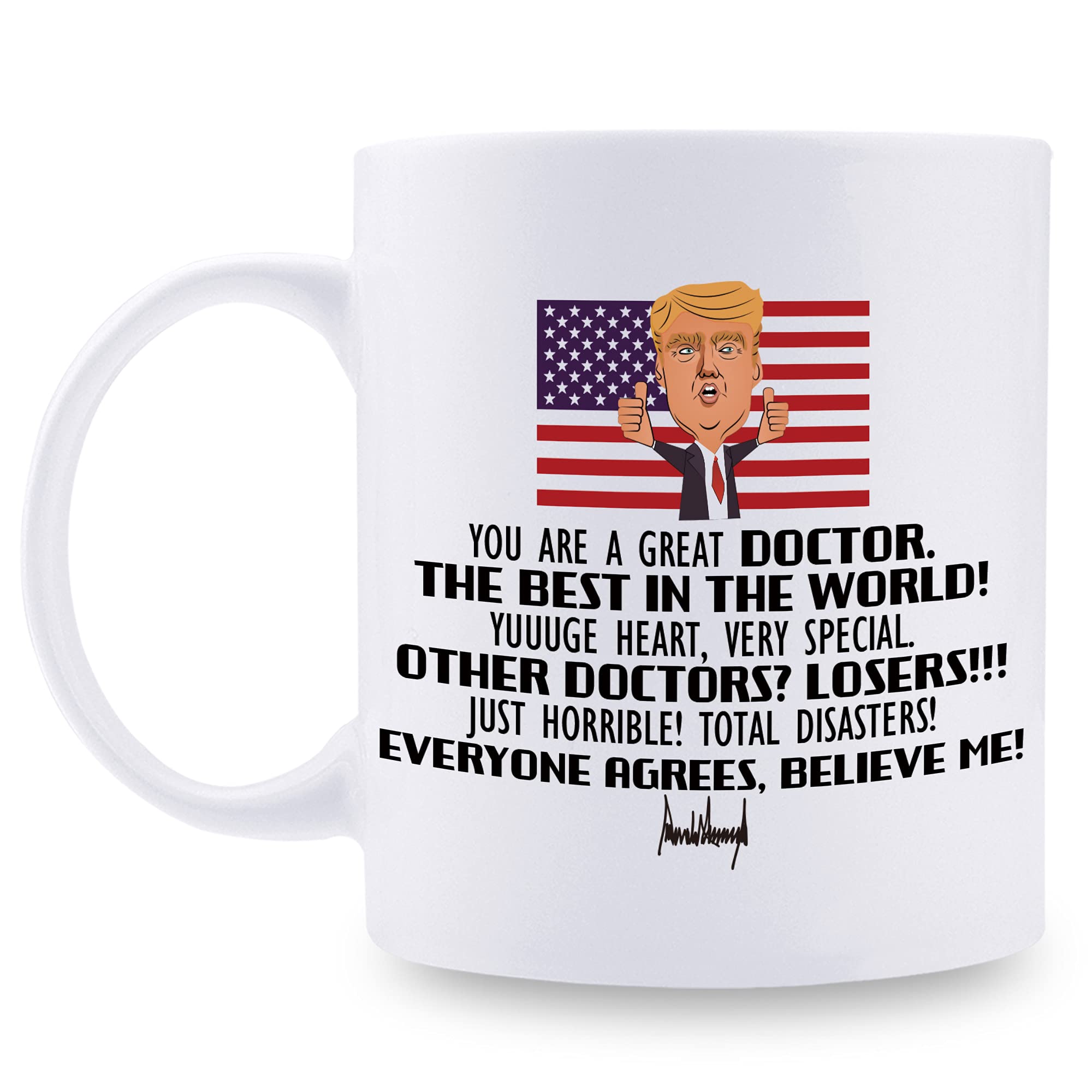 AIYAYA Doctor Mug - 11 oz Thank You & Appreciation Gift for Doctors - Perfect Medical Graduation, Birthday & Christmas Present - Ideal for Coffee, Tea & Office Use