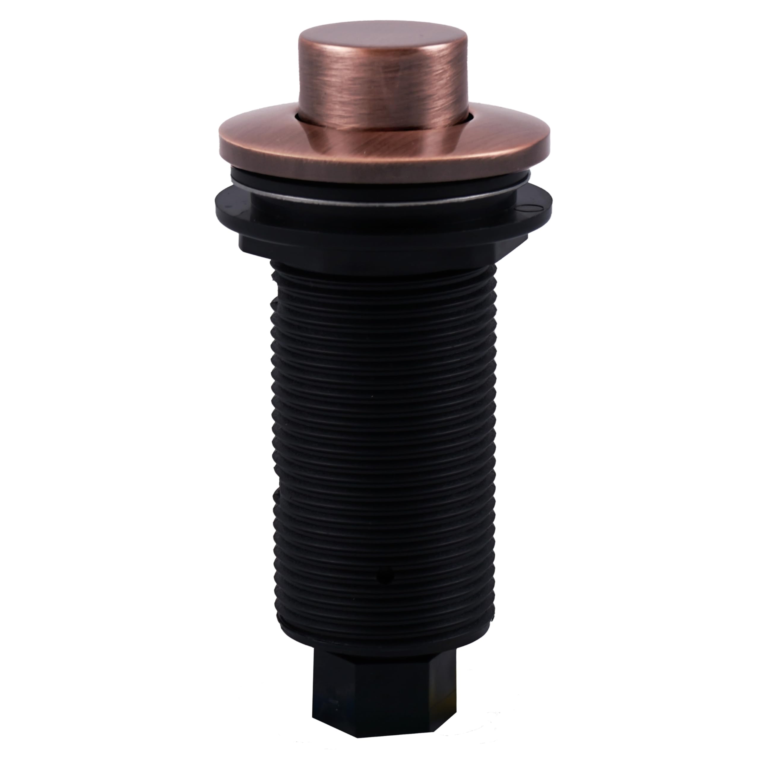 Westbrass ASB-RB3-11 Sink Top Waste Disposal Replacement Air Switch Trim with Raised Button in Antique Copper - Perfect for Kitchen Sink, Bathroom Vanity, and Garbage Disposal Upgrades