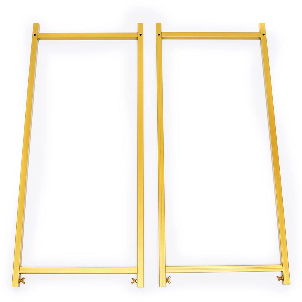 Gdrasuya10 Modern Clothes Rack - Sturdy Metal Square Garment Rack with Shelves for Wedding Dresses & Bridal Gowns | Perfect for Bedroom, Closet & Boutique Organization