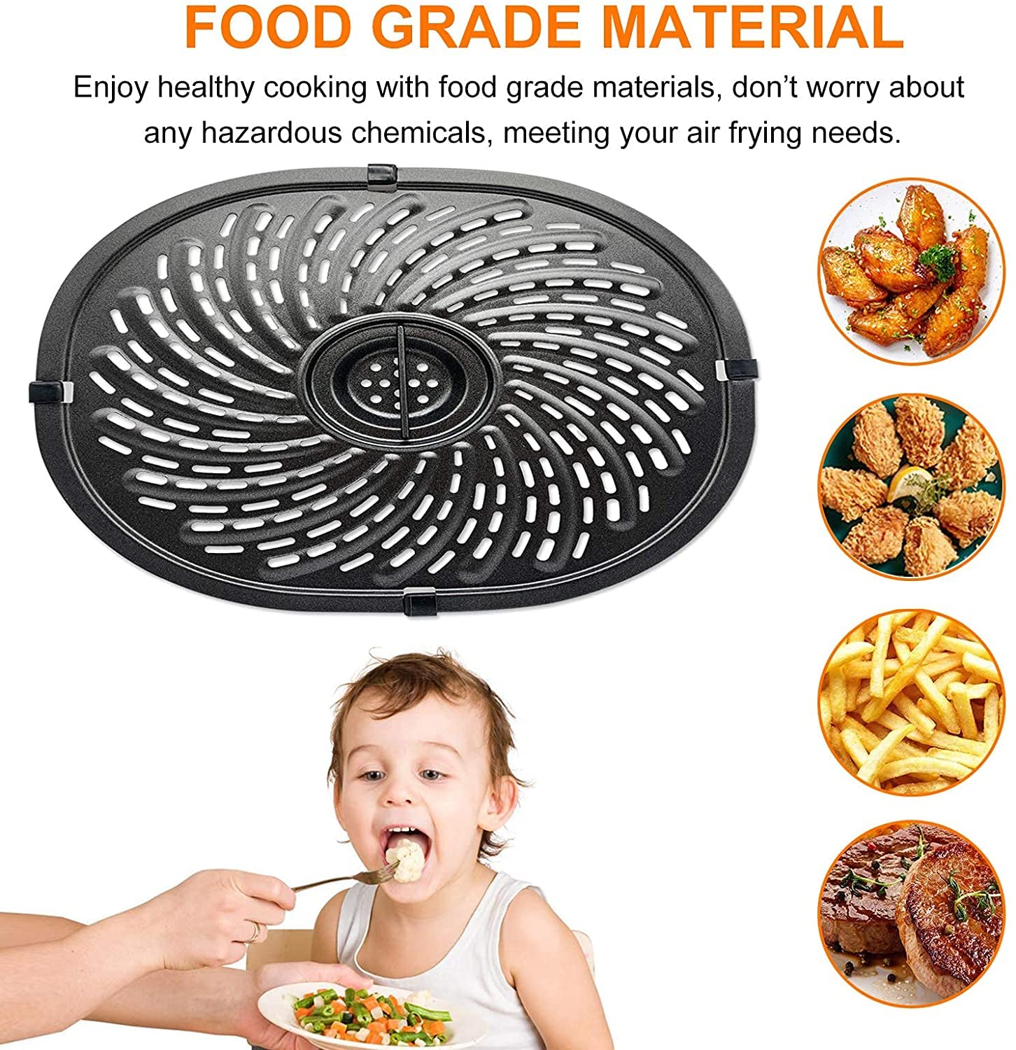 Power XL Vortex 7 QT Air Fryer Replacement Grill Pan - 10.1