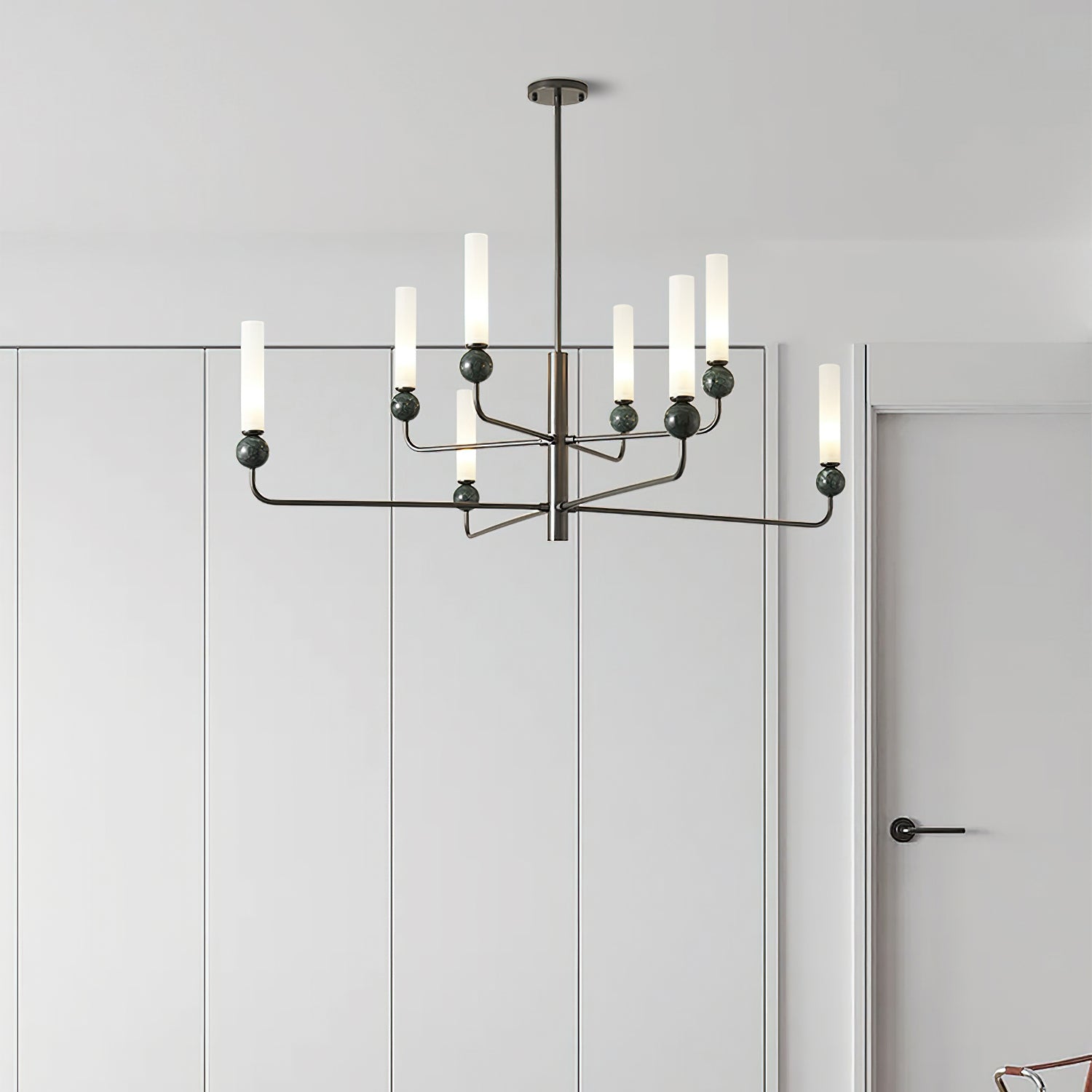 Delie Crystal Chandelier - Elegant Modern Ceiling Light Fixture for Dining Room, Bedroom & Living Room | Perfect for Home Decor, Wedding & Luxury Interior Lighting