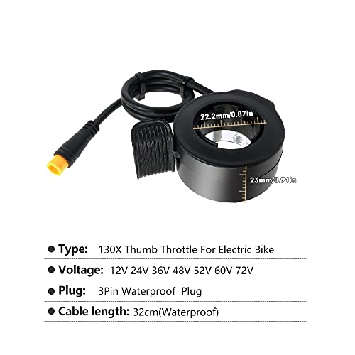 Electric Scooter Thumb Throttle - Waterproof Finger Accelerator Speed Controller for E-Scooters - Perfect for Commuting & Urban Travel