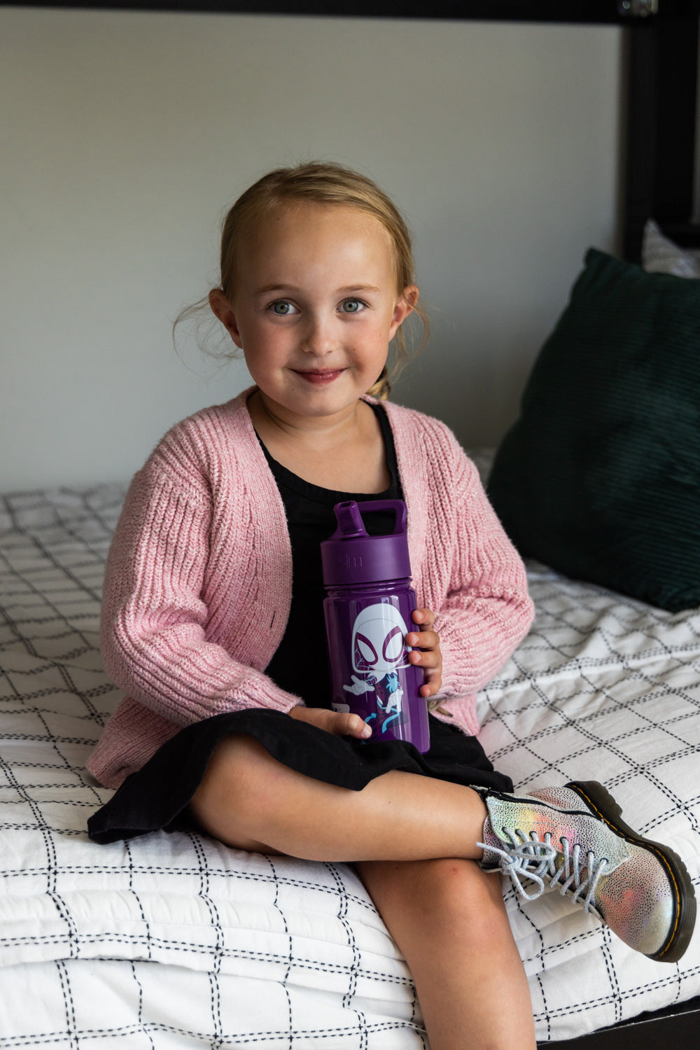 Summit Kids Water Bottle with Straw Lid - BPA Free, Leak Proof, Insulated Stainless Steel Bottle for School, Sports & Outdoor Activities