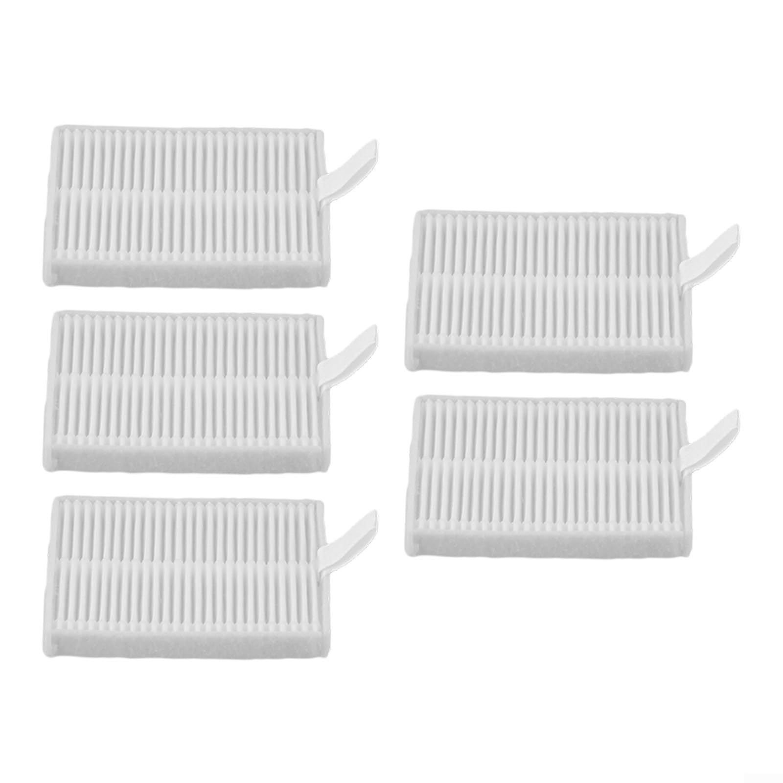 5-Pack Replacement Filters for Roomba Combo Robot Vacuum - White HEPA Filter Kit for Pet Hair & Allergies - Perfect for iRobot Roomba i7/i8/i3/i4 Series (Living Room, Bedroom, Hardwood Floors)