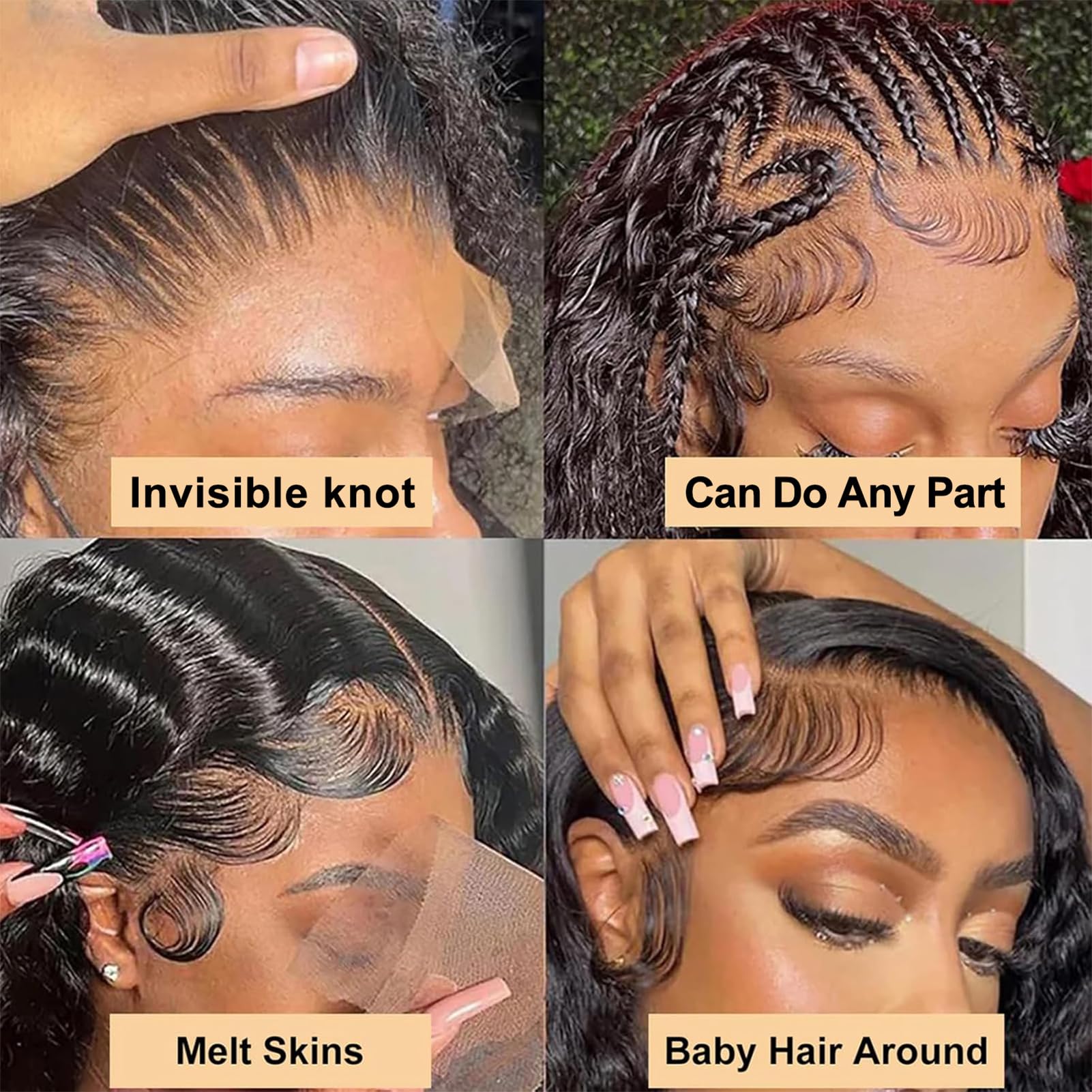 30 Inch Loose Wave Lace Front Wigs Human Hair 200% Density 13x4 HD Transparent Lace Frontal - Glueless Pre Plucked with Baby Hair for Women - Perfect for Daily Wear, Cosplay, and Special Occasions