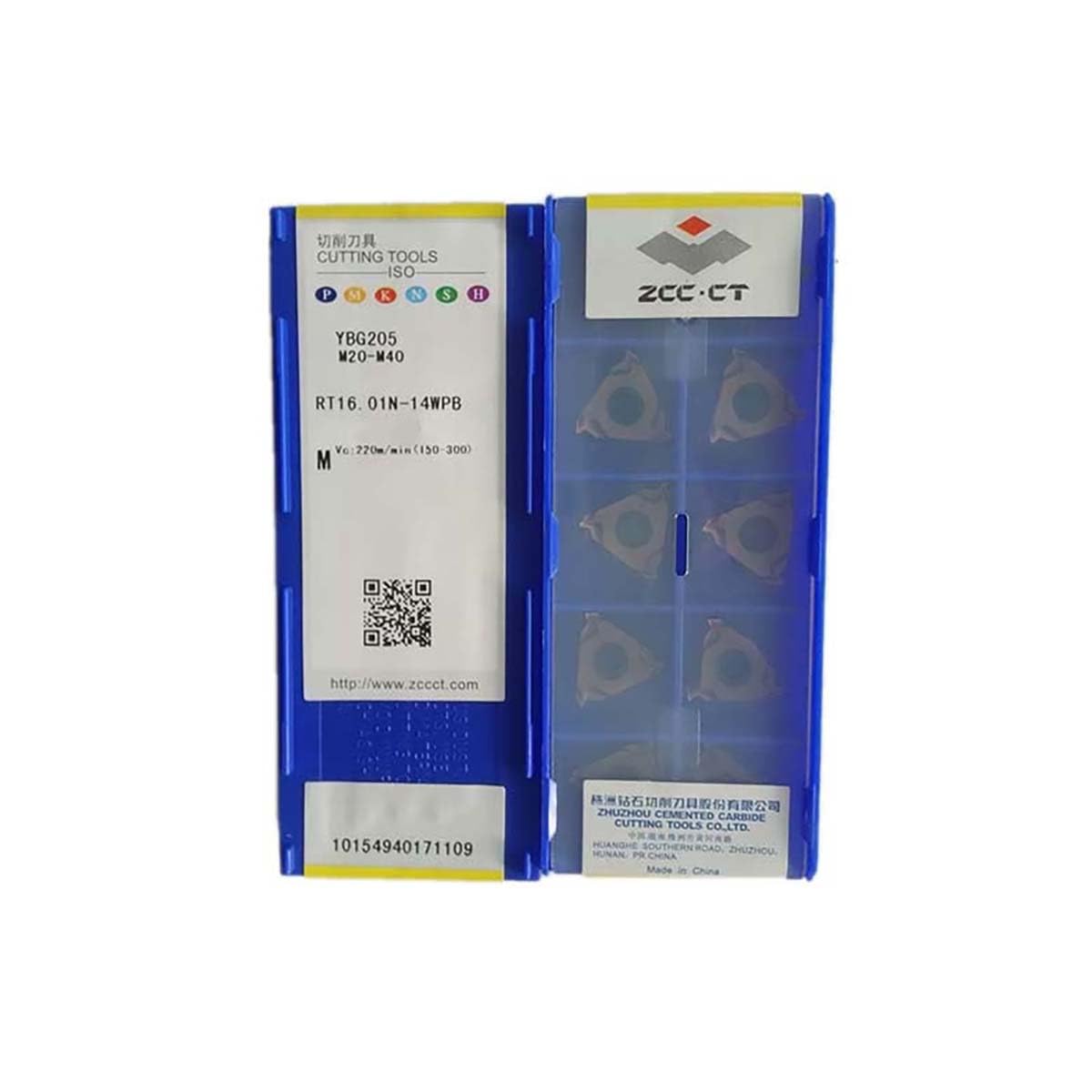 Original ZCC CT RT16.01N-14WPB Carbide Turning Insert Tool for Lathe Machining - High Precision Cutting for Steel, Cast Iron & Alloys - Perfect for Industrial Manufacturing & Metalworking Projects
