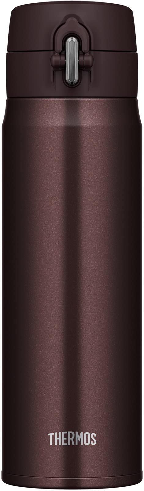 Thermos JOH-500 BW Vacuum Insulated Stainless Steel Travel Mug - 16.9oz (500ml) Brown Coffee Thermos for Hot & Cold Drinks - Perfect for Office, Commuting, Camping & Outdoor Activities