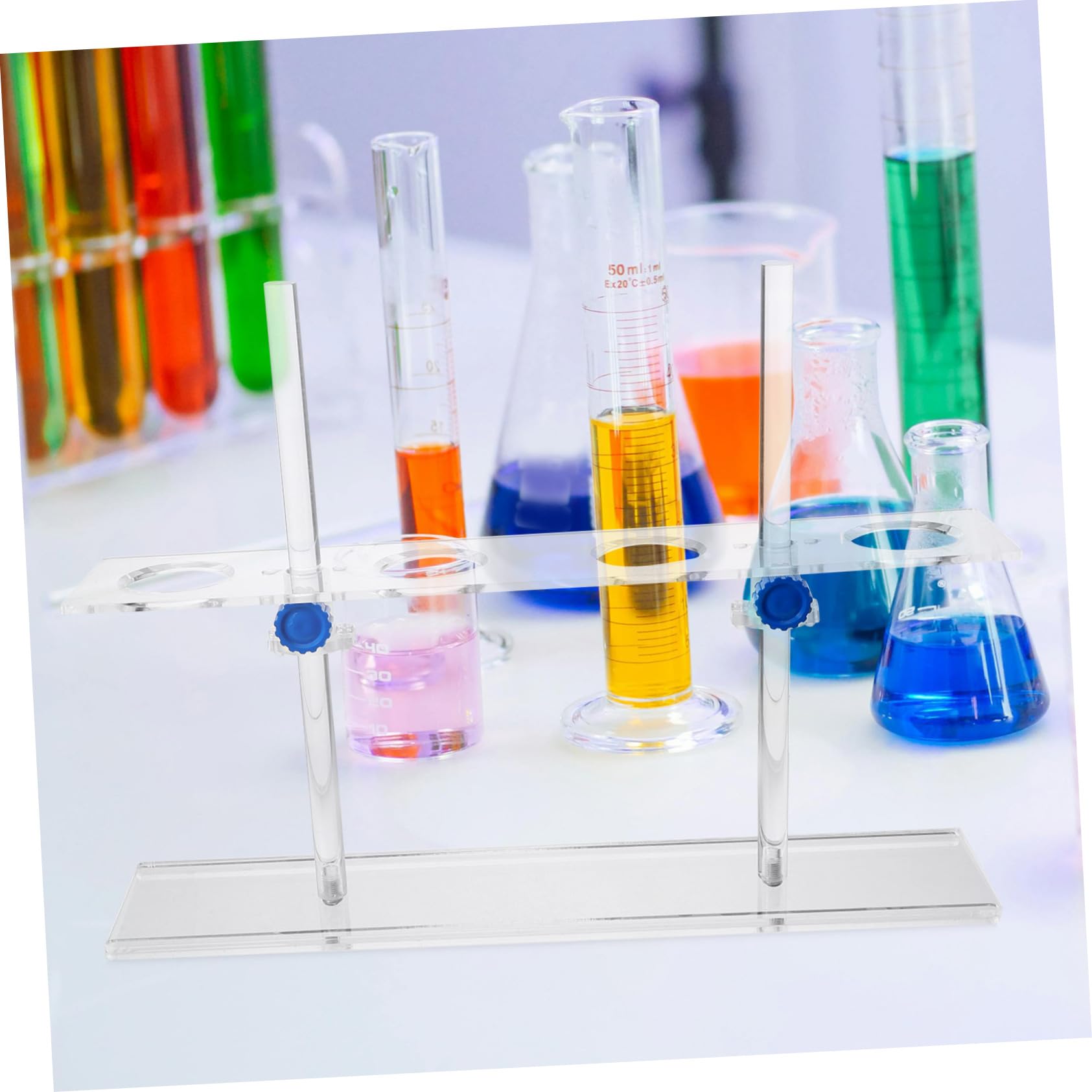 Gatuida Funnel Rack - Premium Laboratory Stand for Chemical Experiments | Durable Funnel Holder & Support Stand for Chemistry Labs | Perfect for Titration, Filtration & Scientific Research
