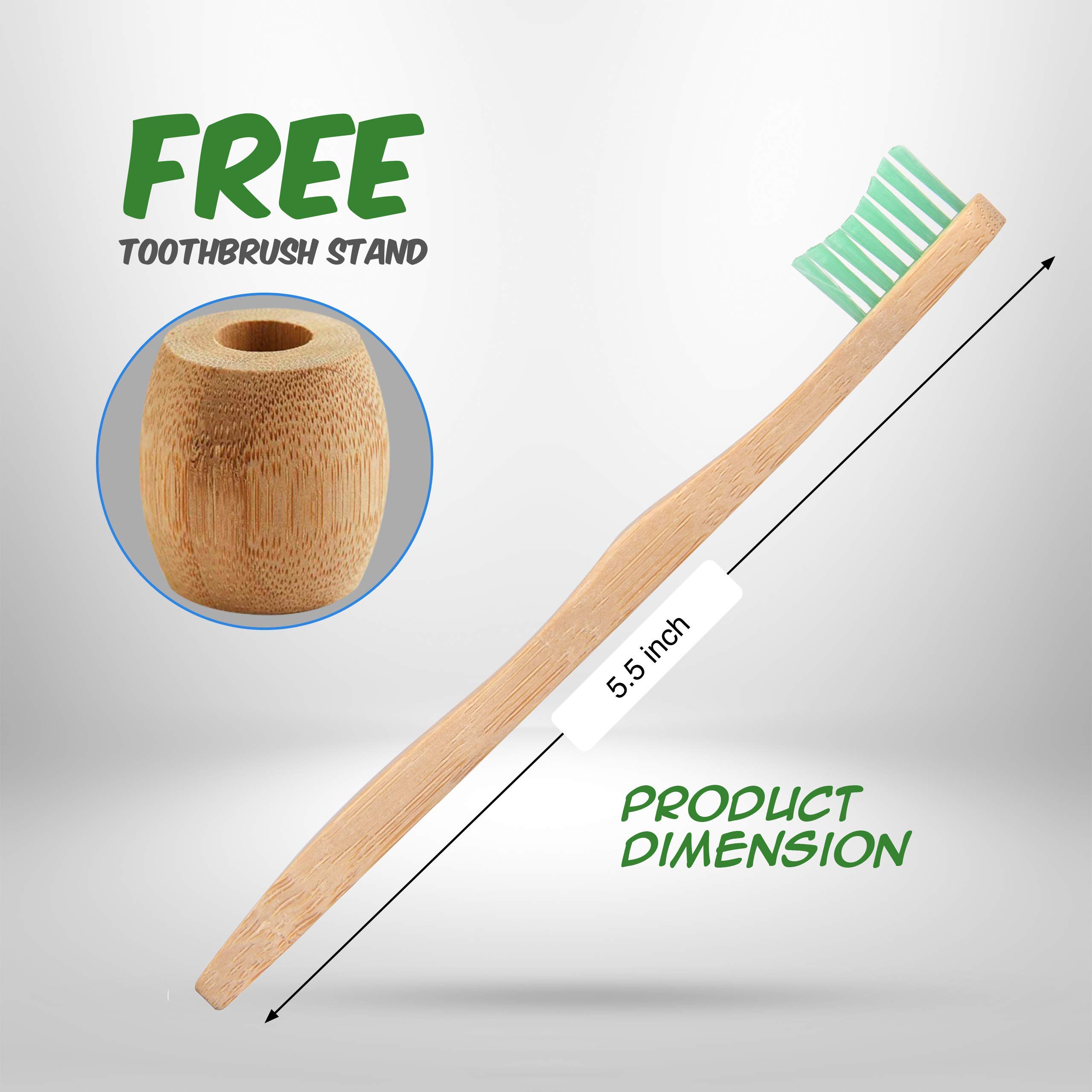 Eco-Friendly Kids Bamboo Toothbrushes 12 Pack | BPA-Free Soft Bristles | Biodegradable & Compostable Natural Bamboo Toothbrush Set | Perfect for Travel, School & Sustainable Family Dental Care