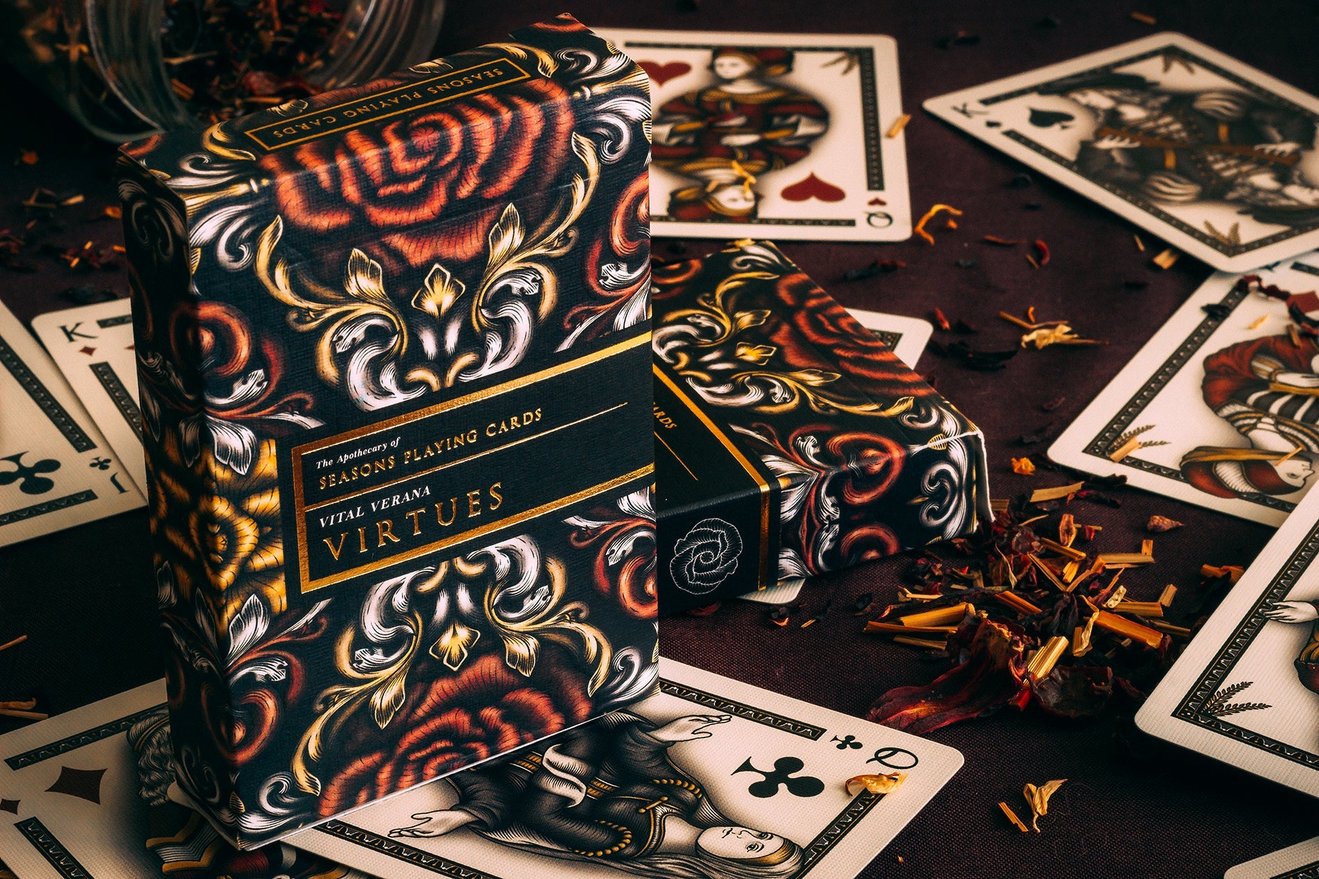 Virtues by Seasons Playing Cards - Premium Deck for Poker, Magic Tricks & Family Game Nights | Collectible & Durable Card Set for Parties & Travel