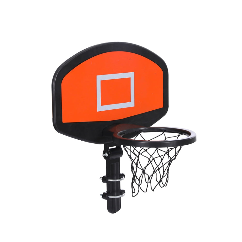 Centra Trampoline Basketball Set for Kids - Adjustable Hoop, Durable Backboard, Includes Pump & Ball - Perfect for Outdoor Play, Backyard Fun, and Trampoline Games