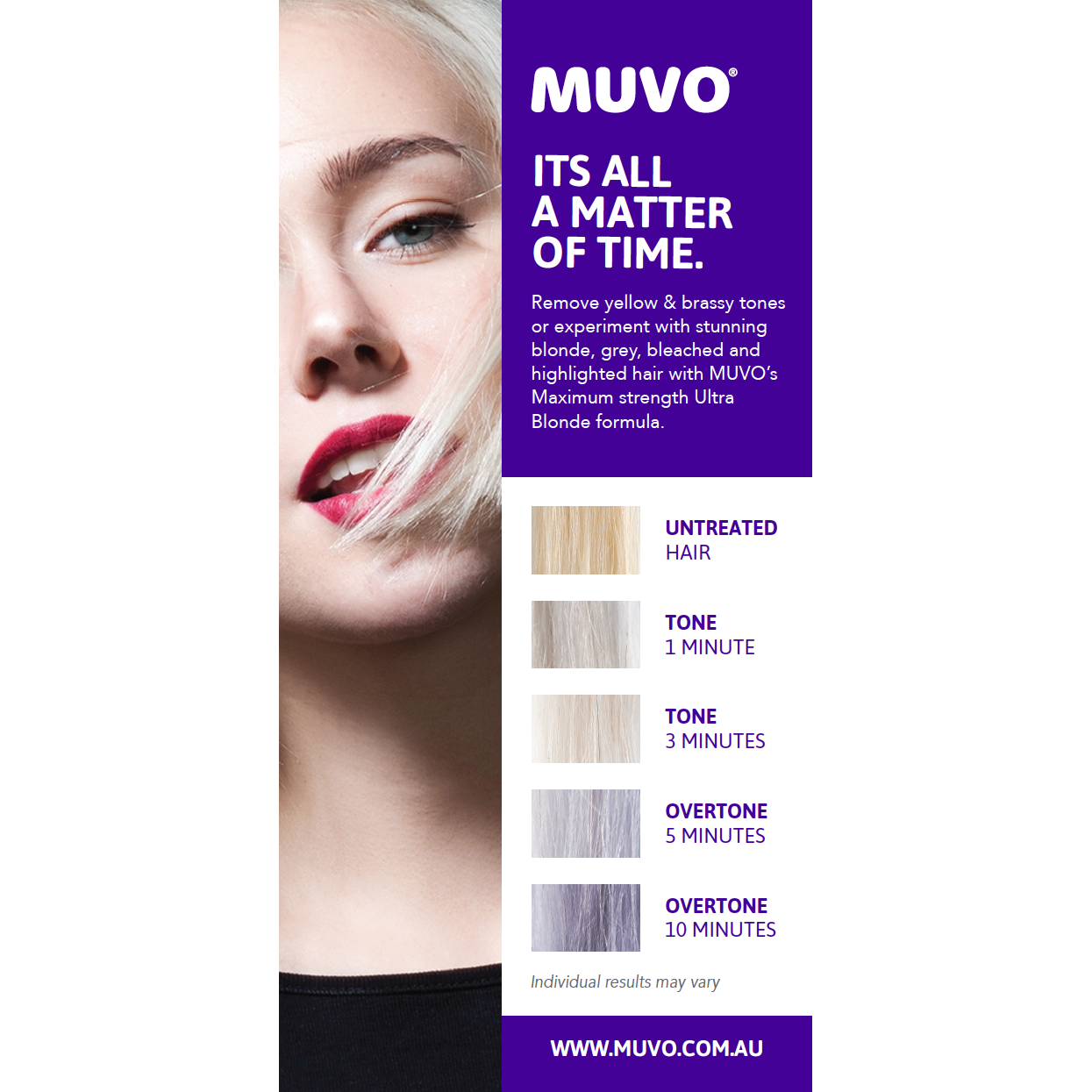 Muvo Ultra Blonde Shampoo for Platinum & Highlighted Hair - Purple Toning Shampoo to Neutralize Brassiness & Brighten Blonde Hair - Perfect for Daily Use & Salon-Quality Results at Home