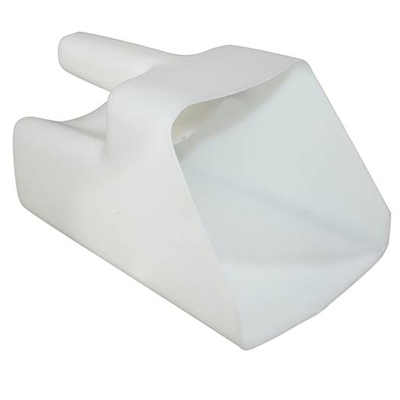 2 Qt Large Polypropylene Scoop - Durable Kitchen & Food Storage Scoop for Flour, Sugar, Pet Food & Bulk Ingredients