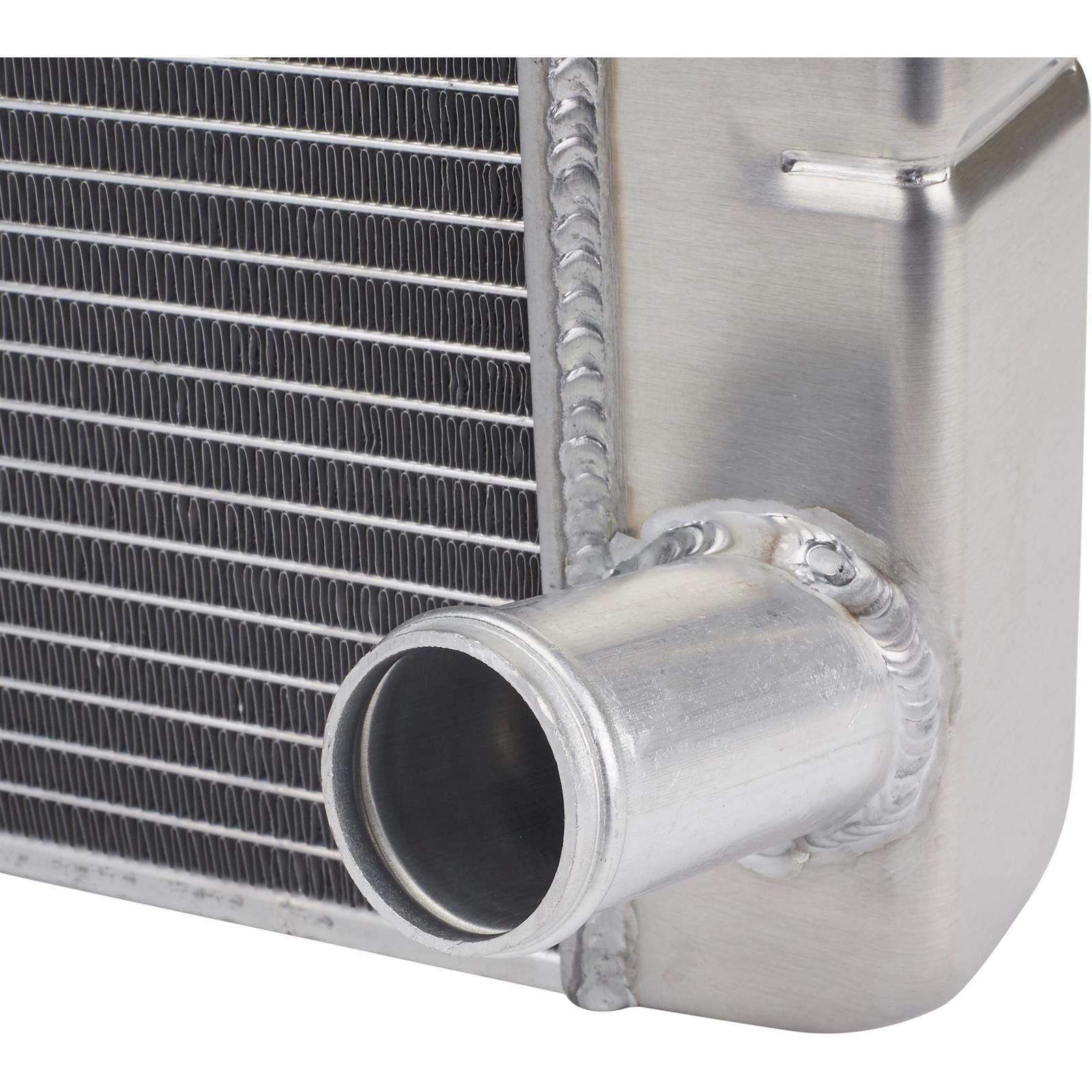 Universal SBC Double Pass Radiator Kit with Dual Electric Fans - 31 Inch High Performance Aluminum Cooling System for Chevy, Ford, Dodge - Perfect for Street Rods, Hot Rods & Racing Applications