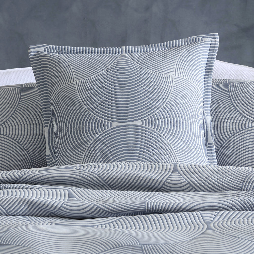Arlo Slate Quilt Cover Set - Queen Size Bedding | Soft & Breathable Cotton Duvet Cover for Comfortable Sleep | Perfect for Master Bedroom, Guest Room & Hotel Decor
